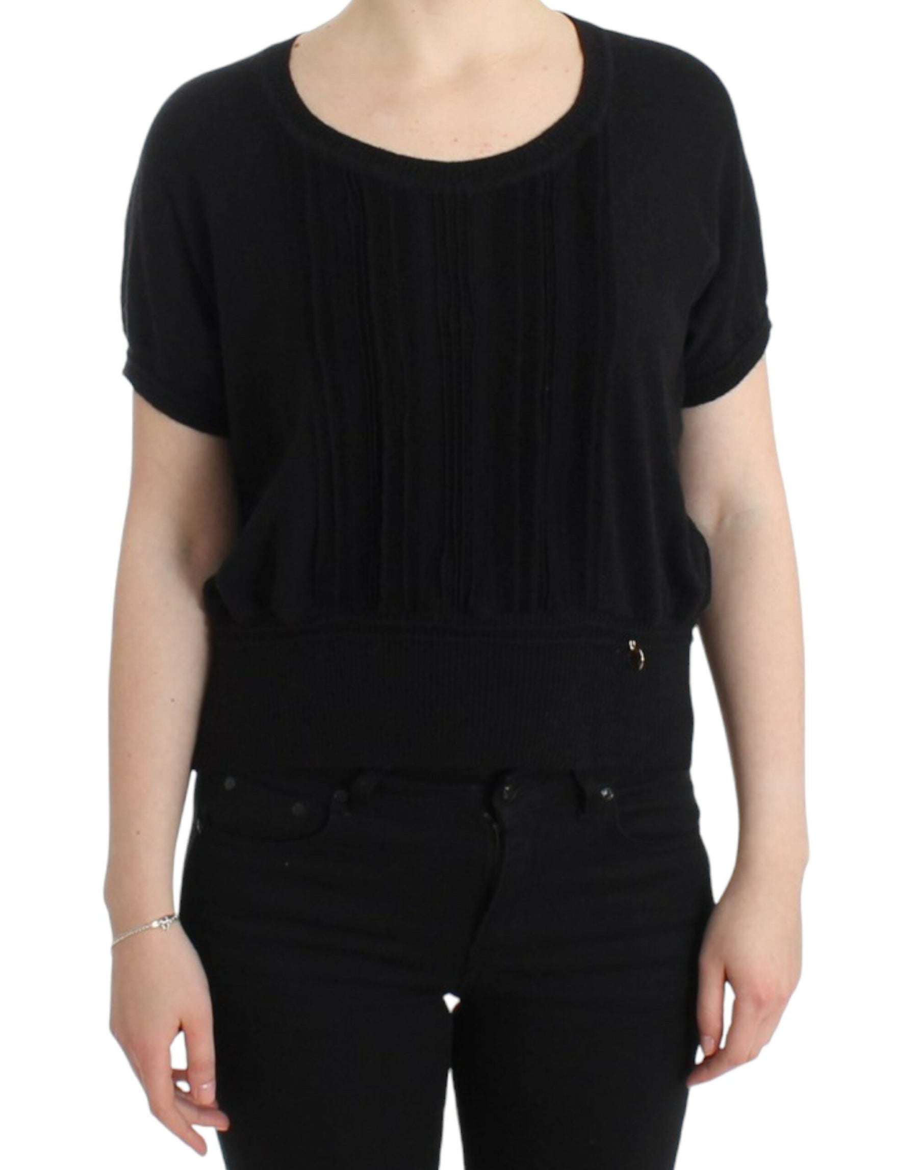 Cavalli Black short sleeved jumper | Regal Royce
