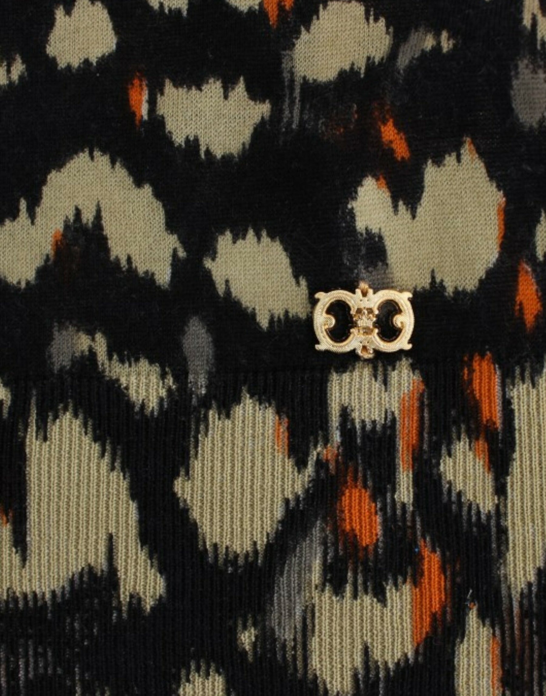 Cavalli Multicolor v-neck wool jumper | Regal Royce