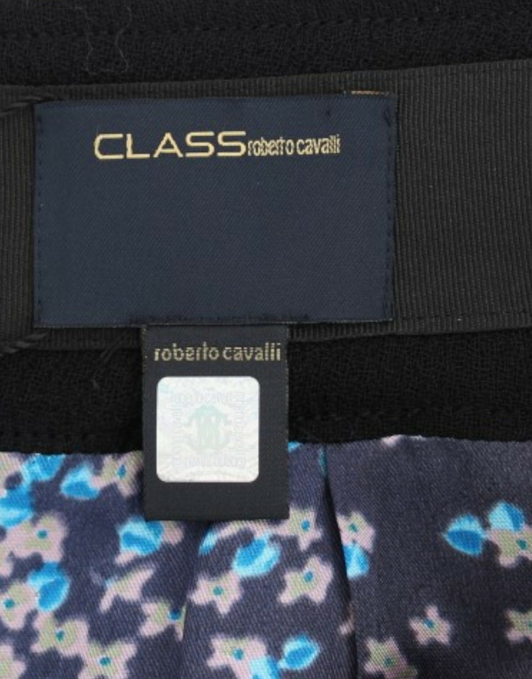 Cavalli Black wool pencil skirt | Regal Royce