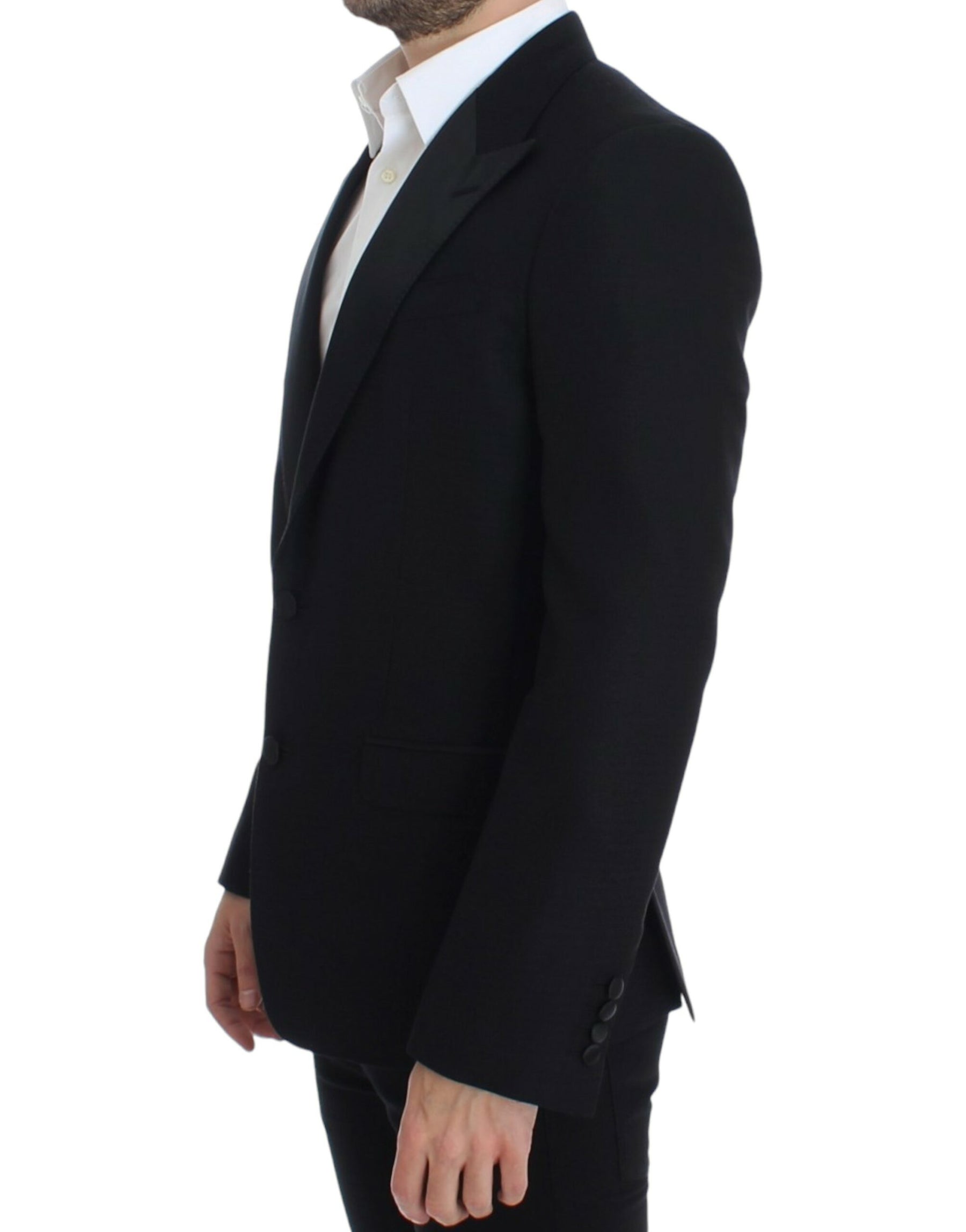 Dolce & Gabbana Black wool silk SICILIA blazer | Regal Royce