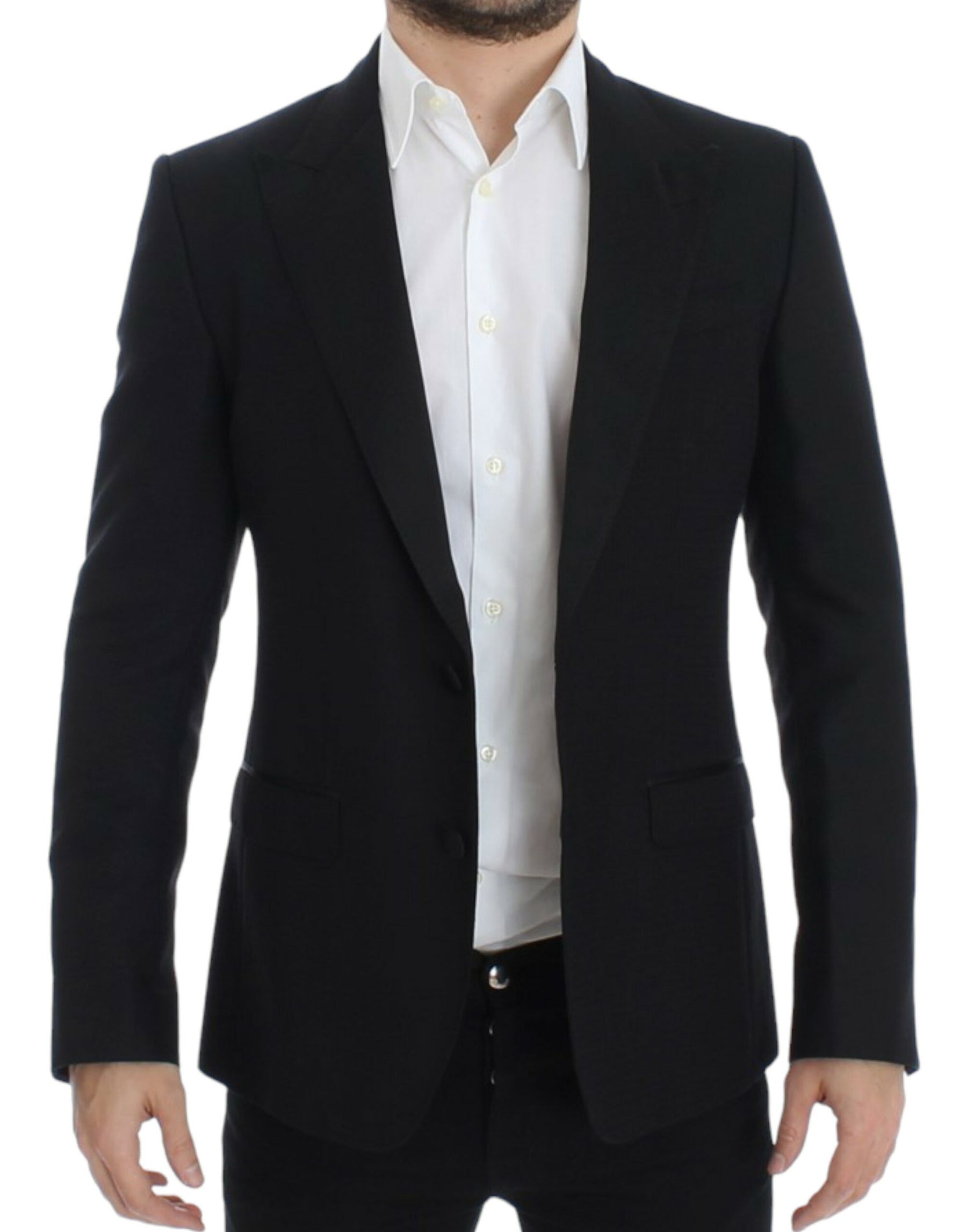 Dolce & Gabbana Black wool silk SICILIA blazer | Regal Royce