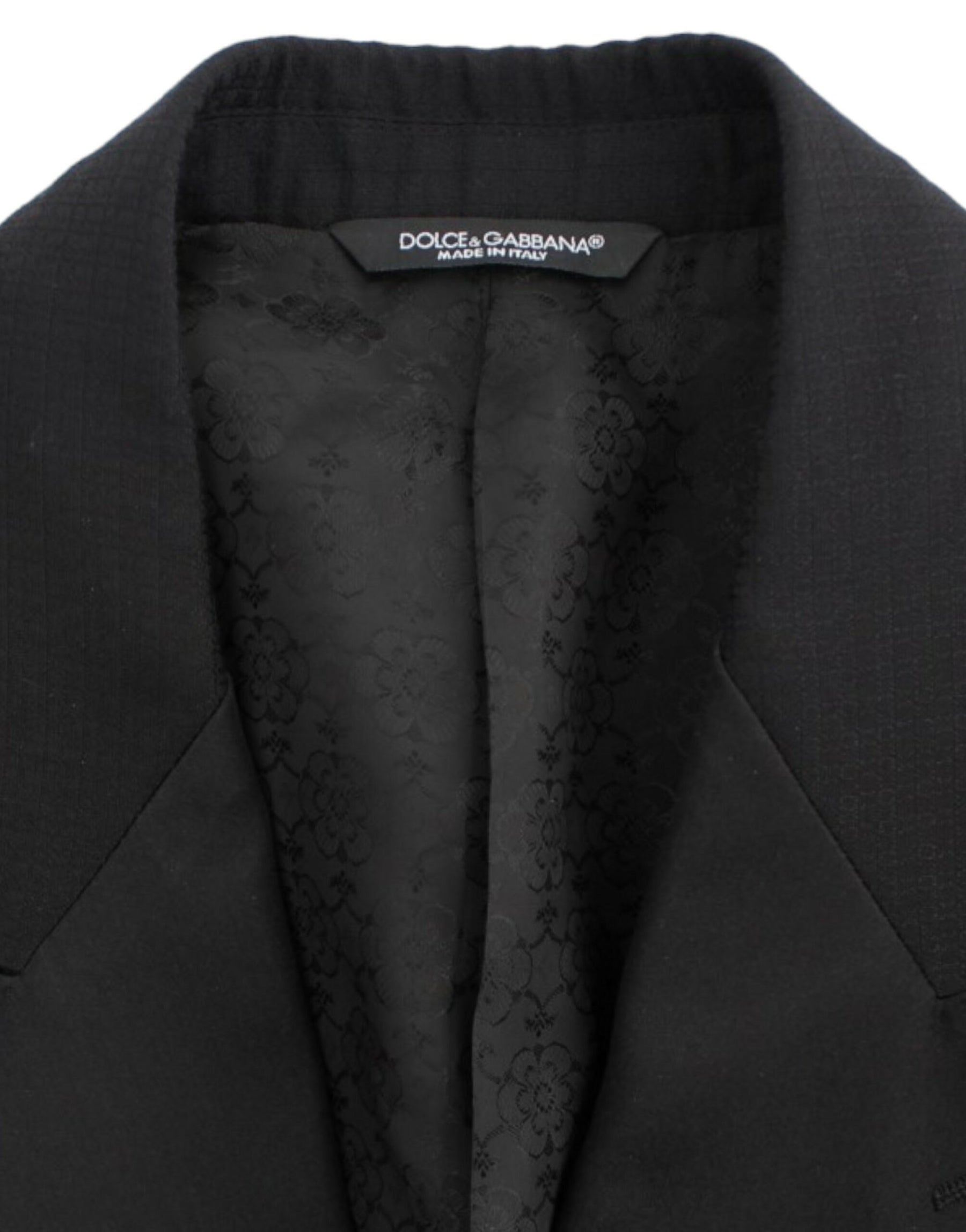Dolce & Gabbana Black wool silk SICILIA blazer | Regal Royce