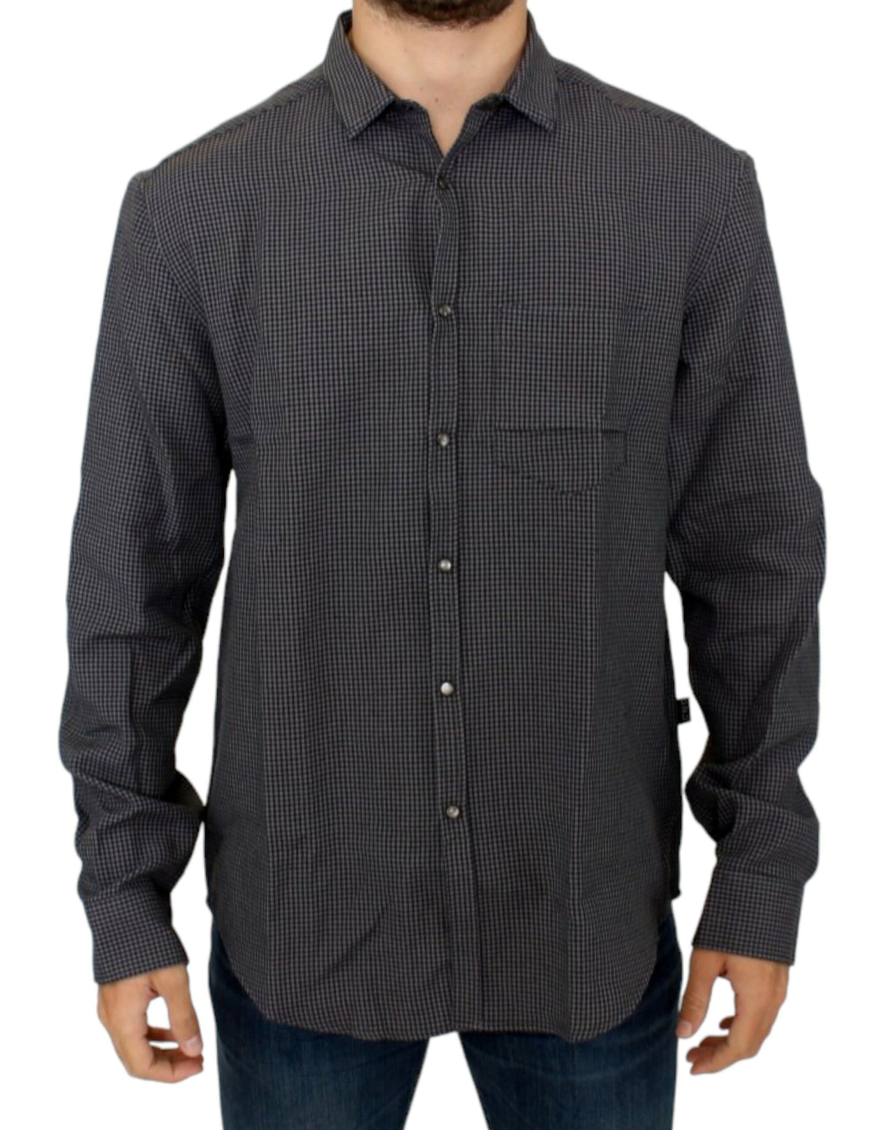 Costume National Gray linen casual shirt | Regal Royce
