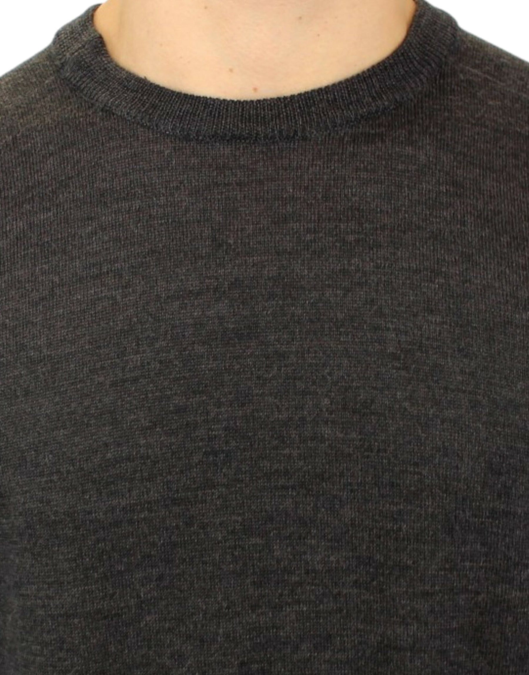 Costume National Gray crewneck pullover sweater | Regal Royce