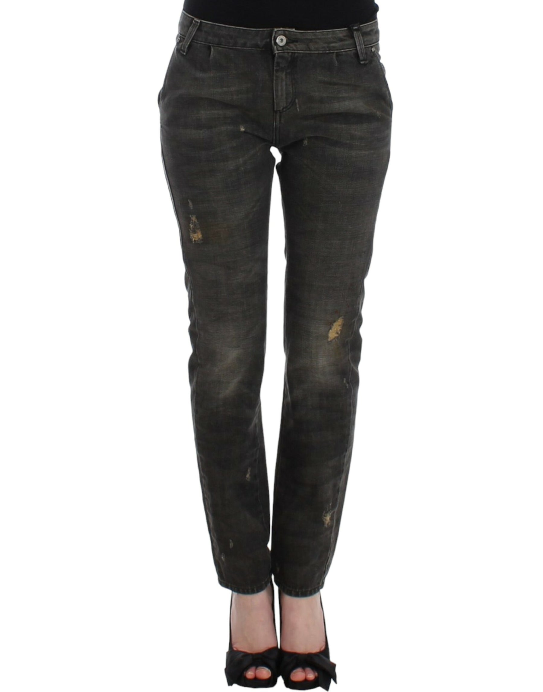 Costume National Gray distressed jeans | Regal Royce