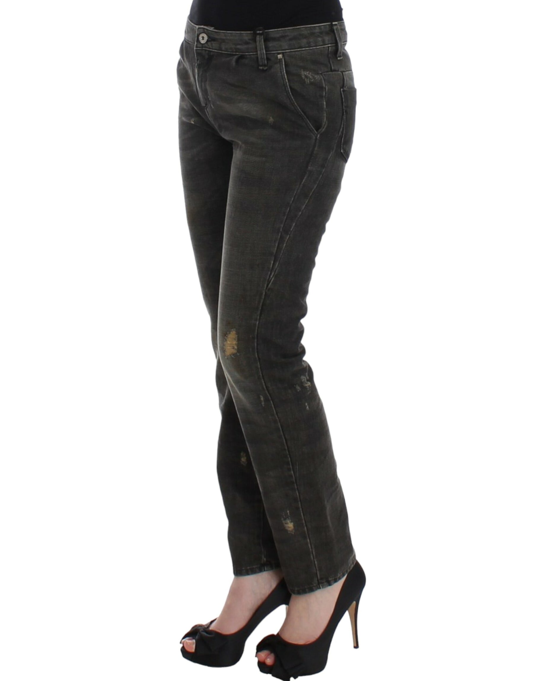 Costume National Gray distressed jeans | Regal Royce