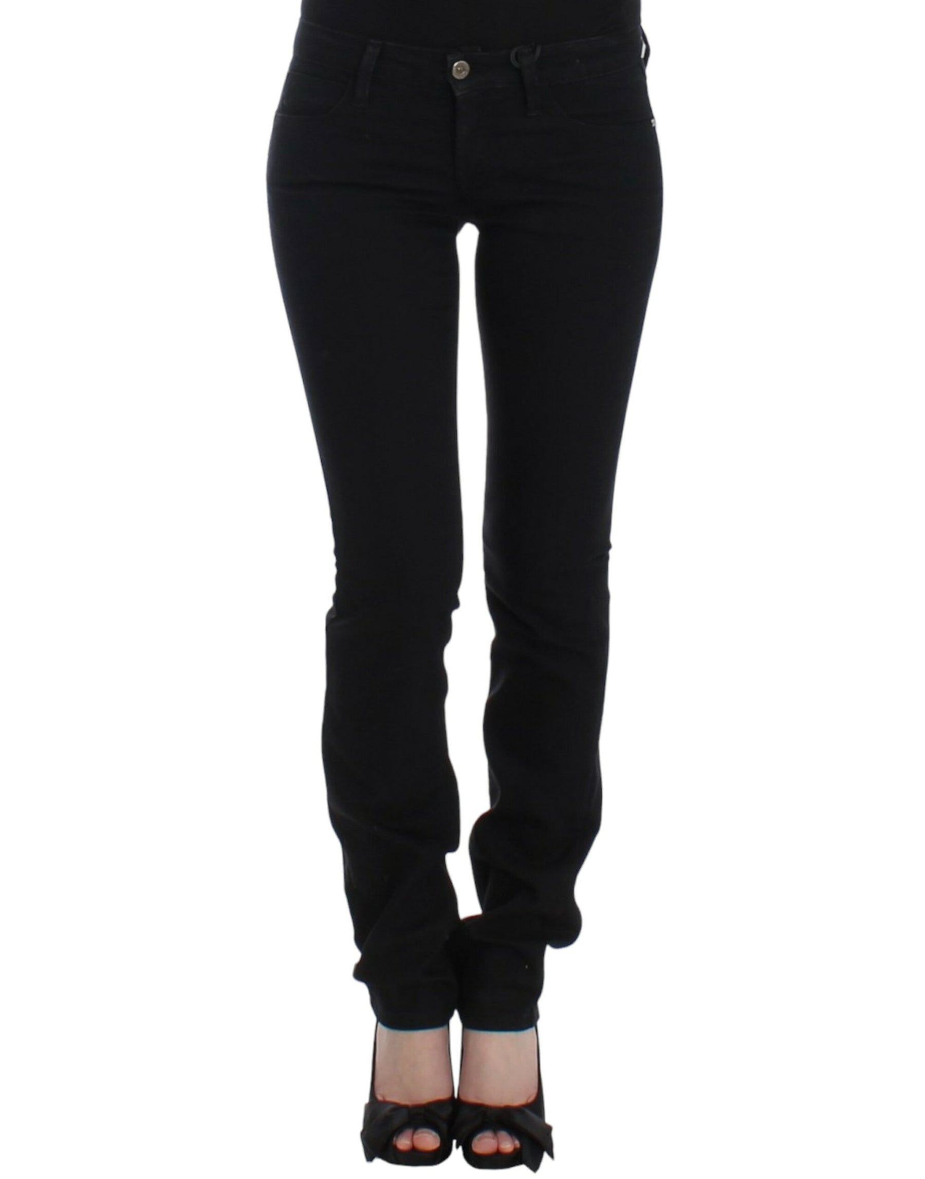 Costume National Black straight leg jeans | Regal Royce