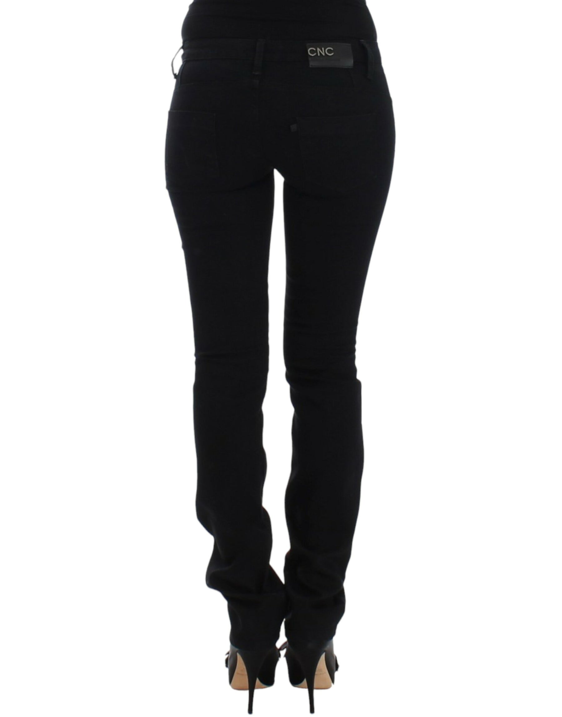 Costume National Black straight leg jeans | Regal Royce