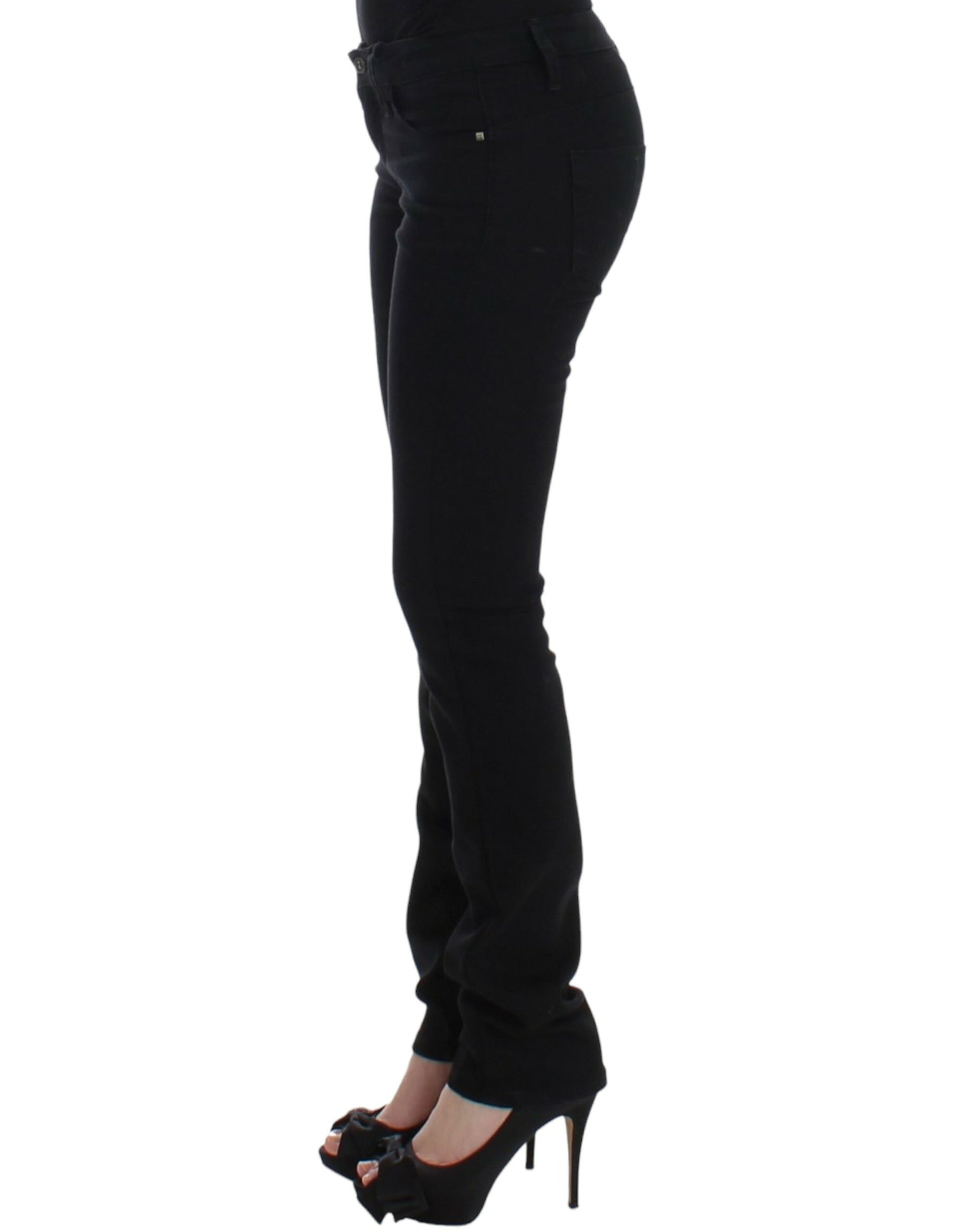 Costume National Black straight leg jeans | Regal Royce
