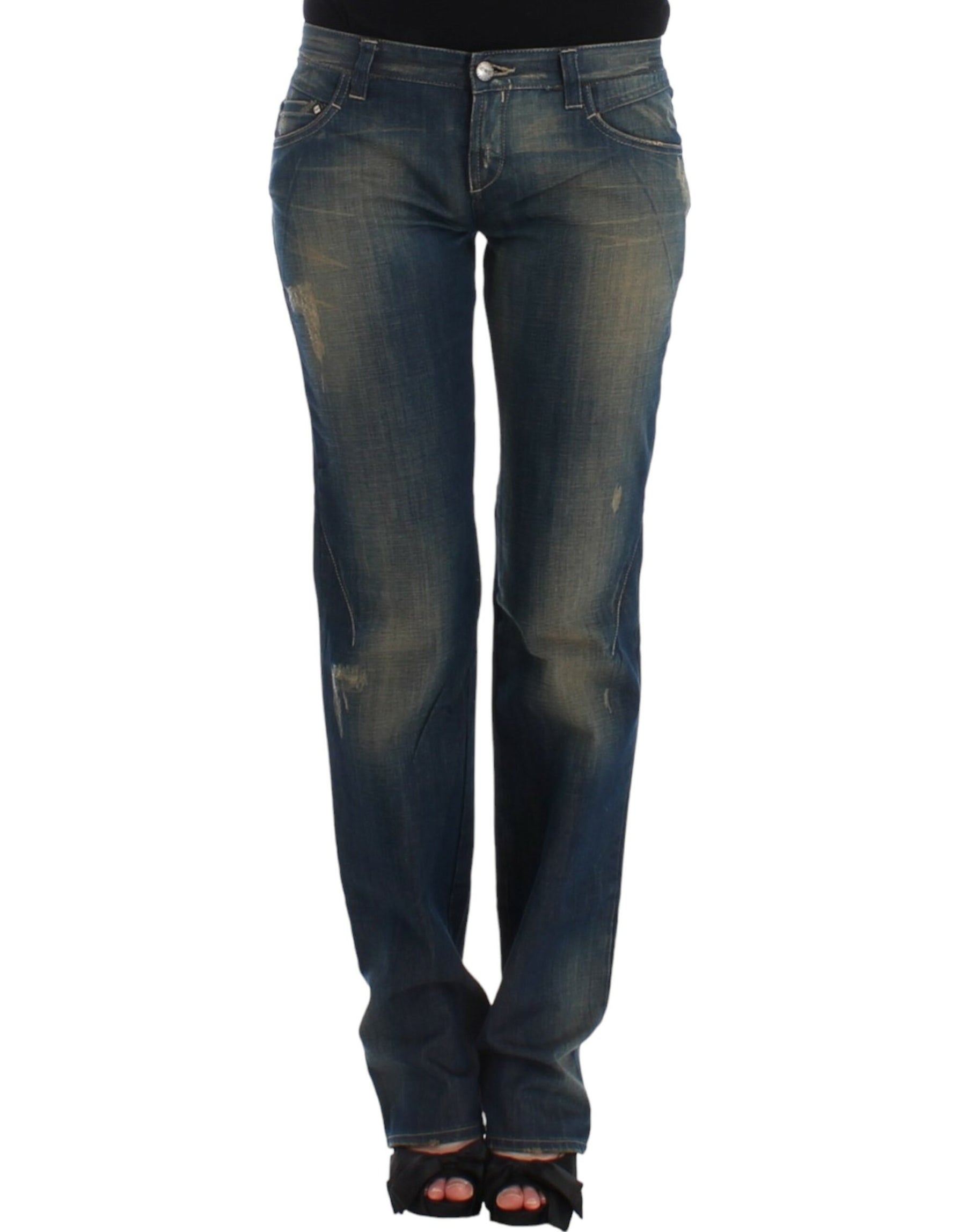 Costume National Blue straight leg jeans | Regal Royce