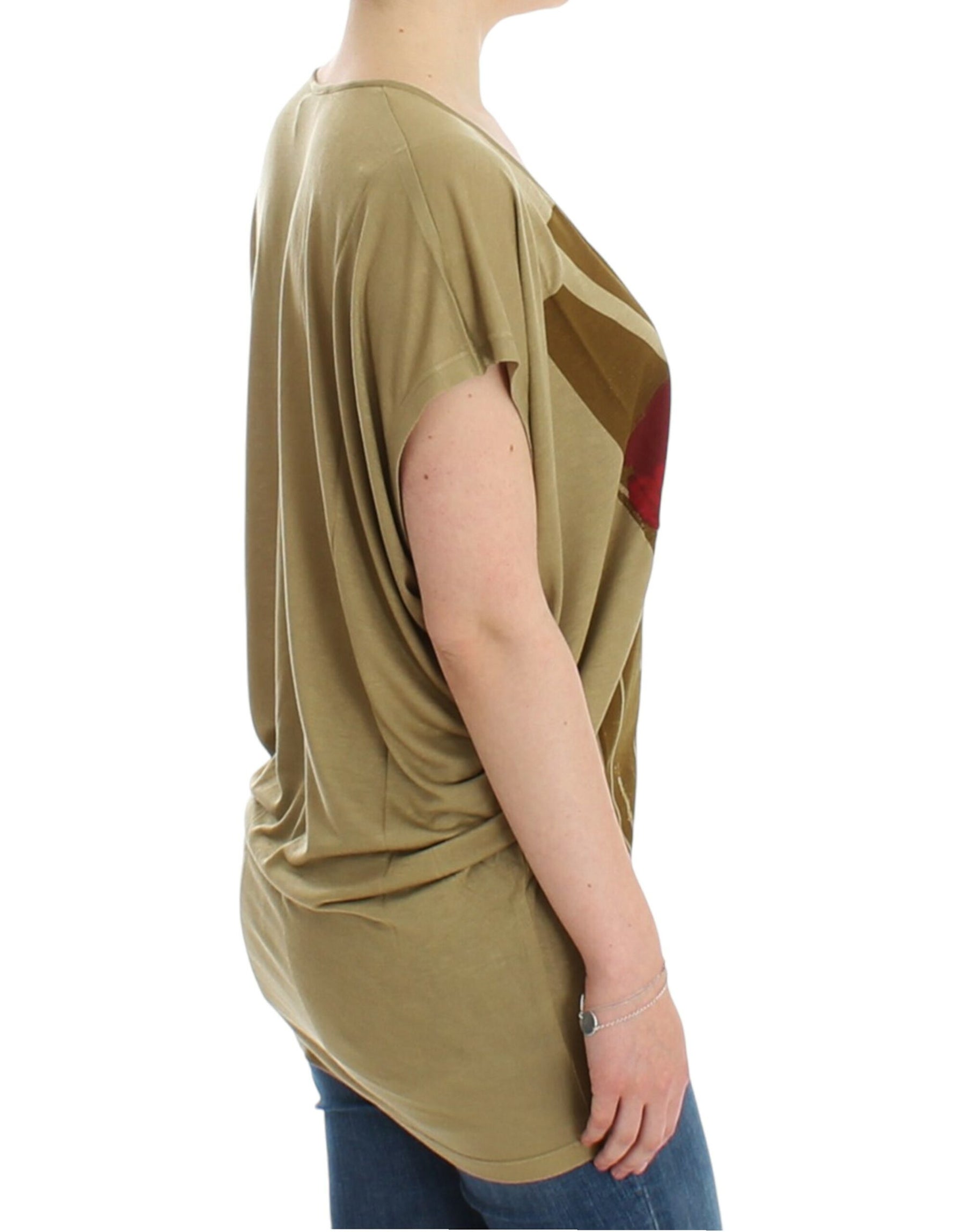 Costume National Green print shortsleeve t-shirt | Regal Royce