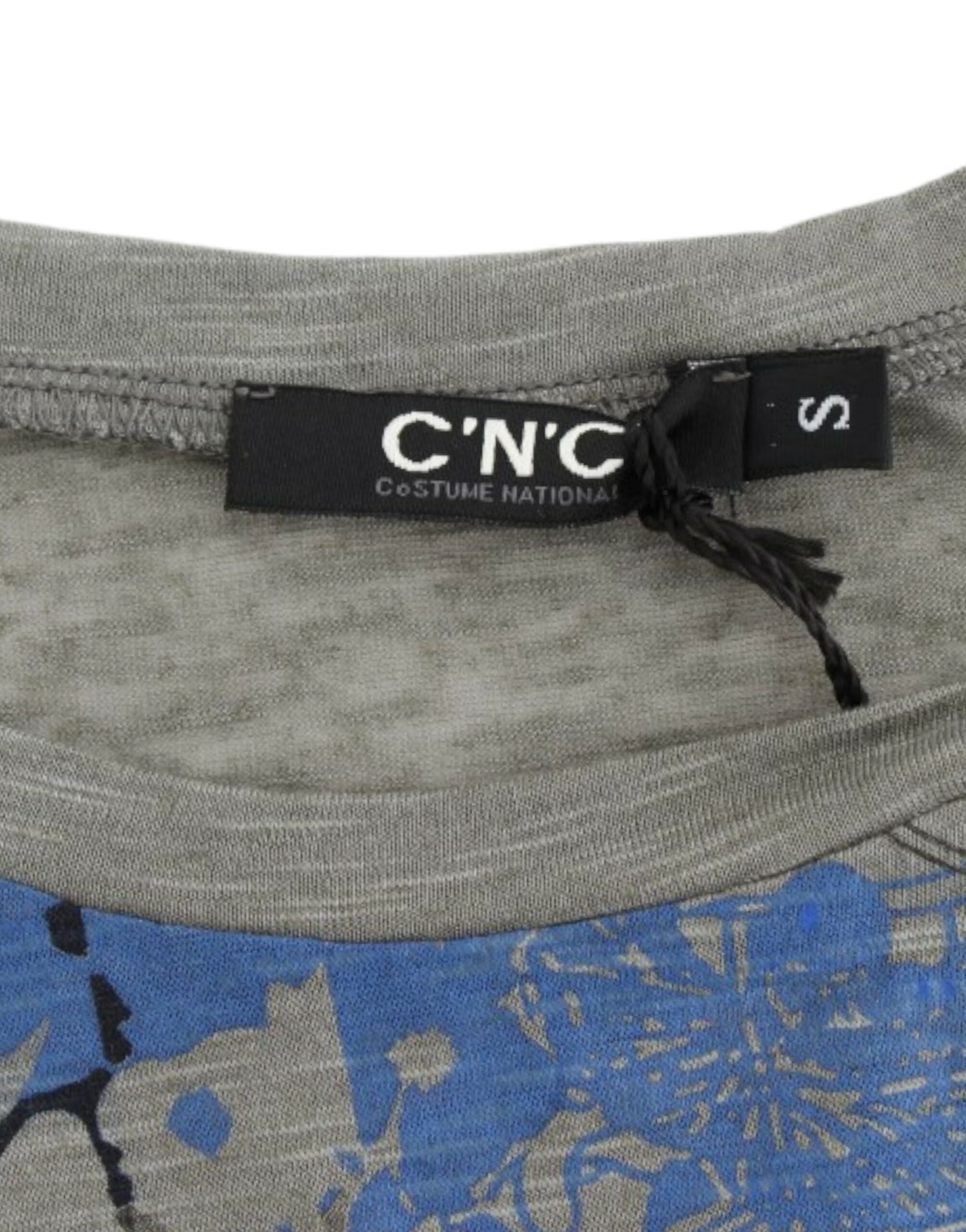 Costume National Gray print sleeveless t-shirt | Regal Royce