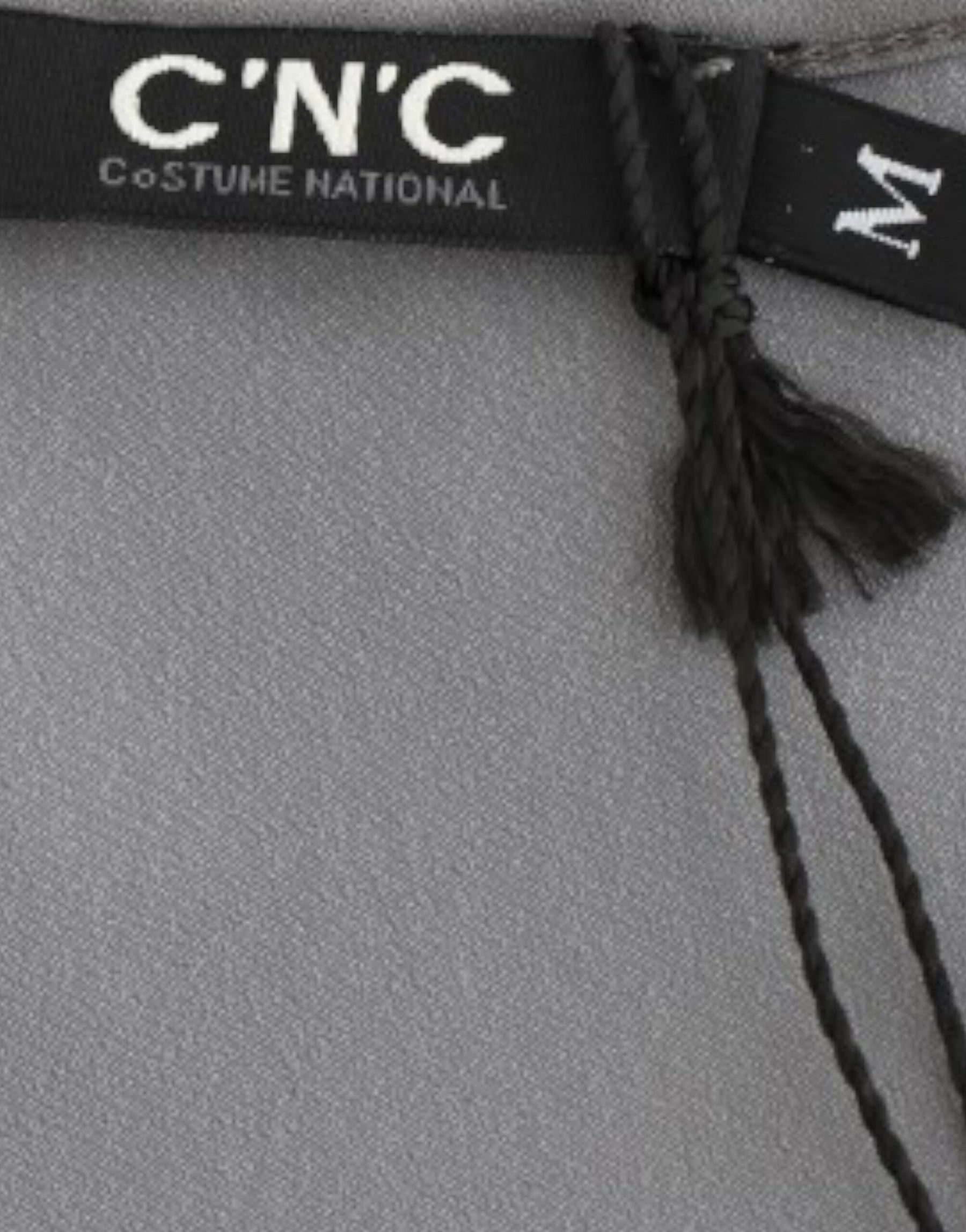 Costume National Gray V-neck long t-shirt | Regal Royce