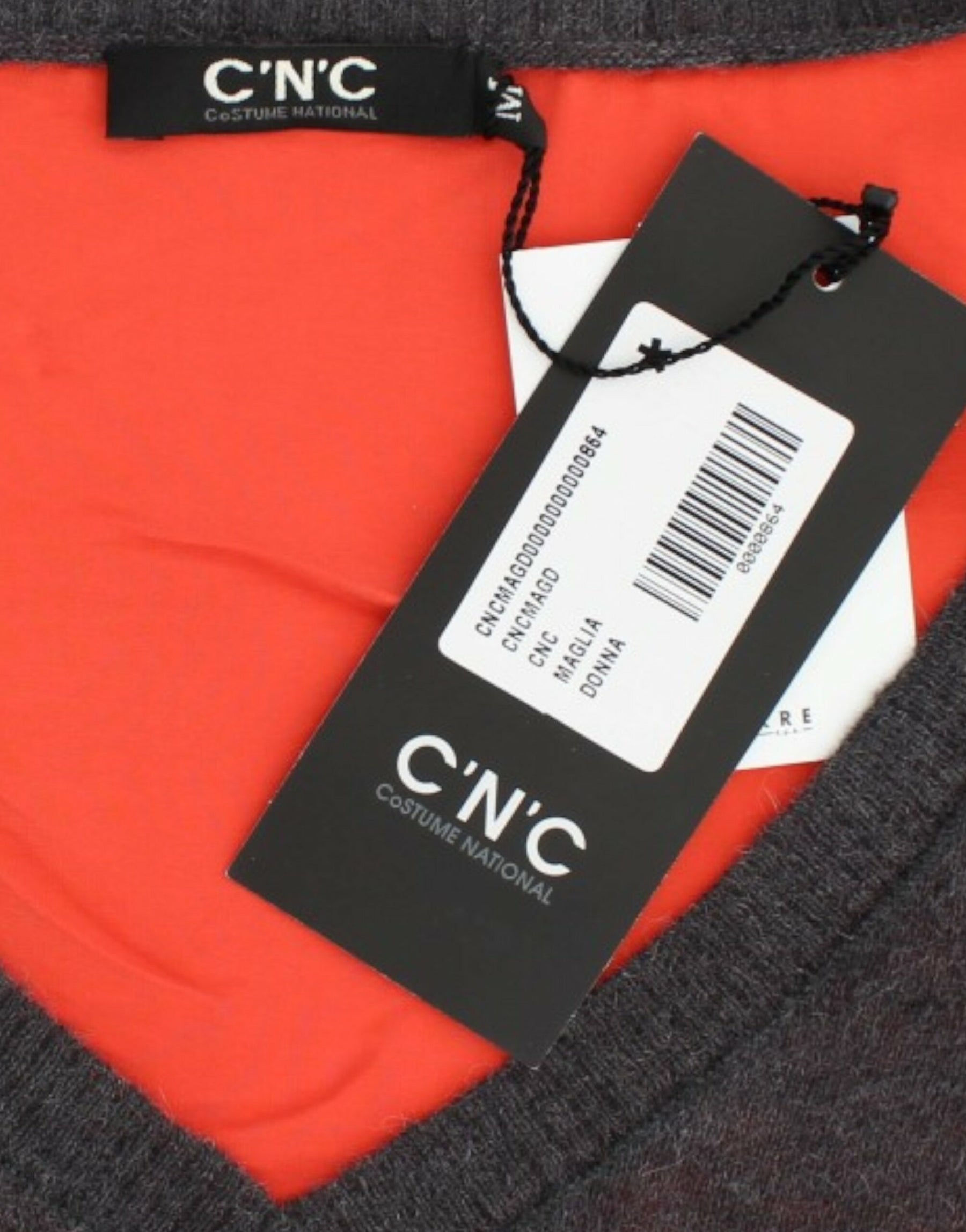 Costume National Gray short sleeved sweater | Regal Royce