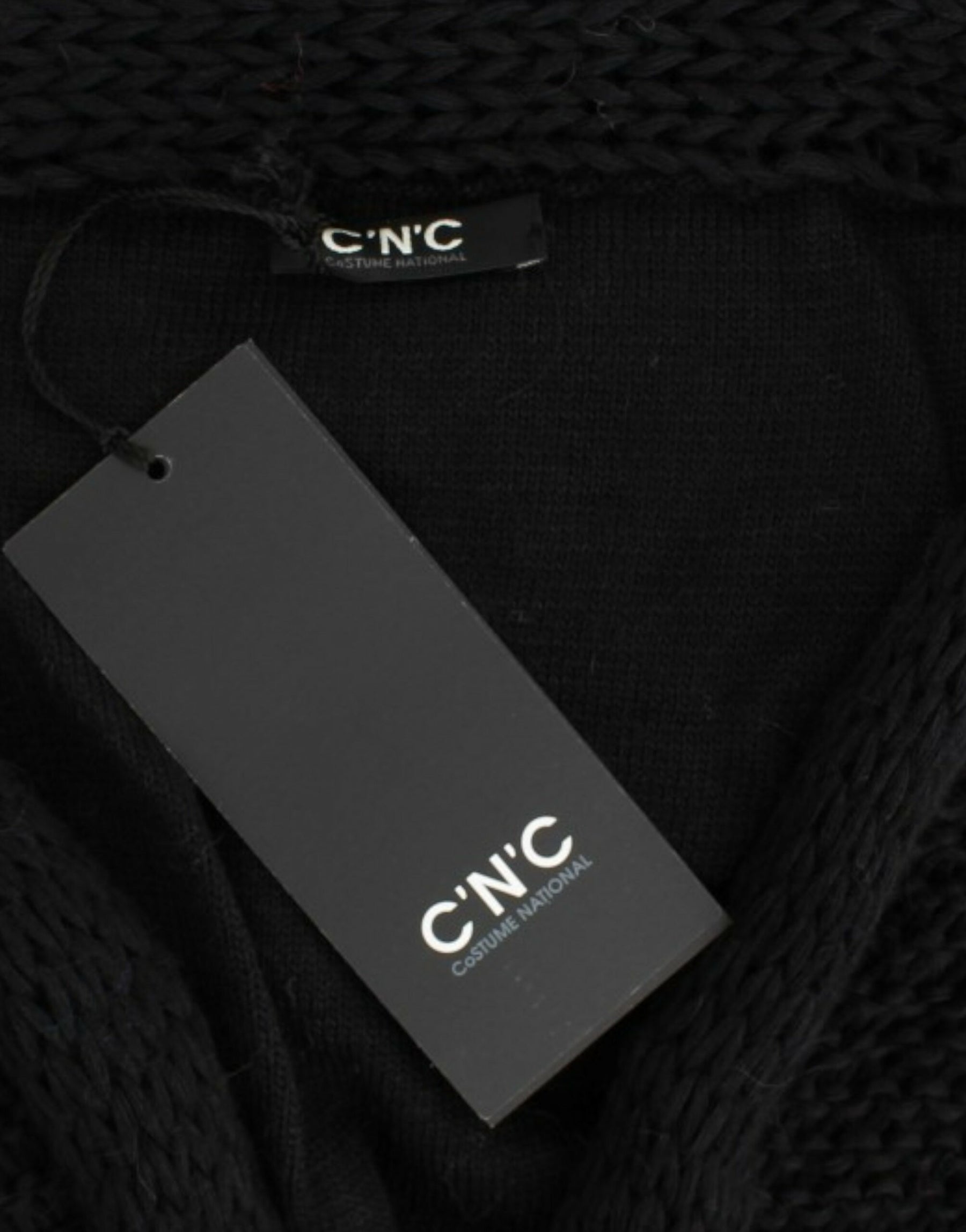 Costume National Black sleeveless knitted cardigan | Regal Royce