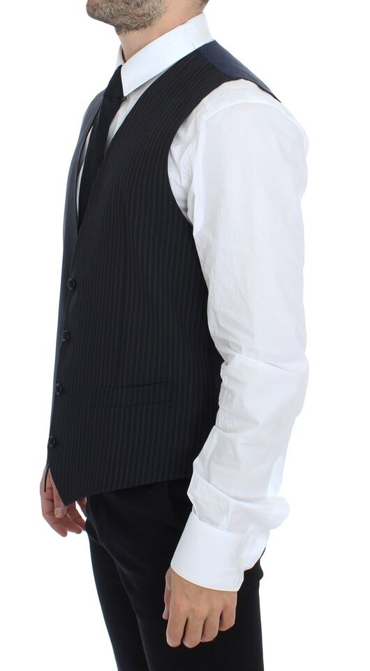 Dolce & Gabbana Gray Stretch Formal Dress Vest Gilet | Regal Royce