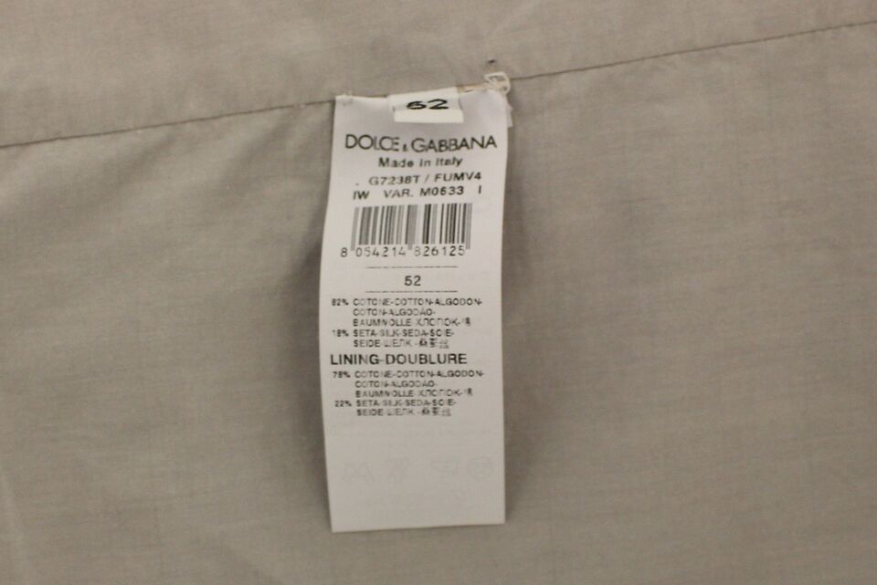 Dolce & Gabbana Beige Cotton Silk Blend Dress Vest Blazer | Regal Royce