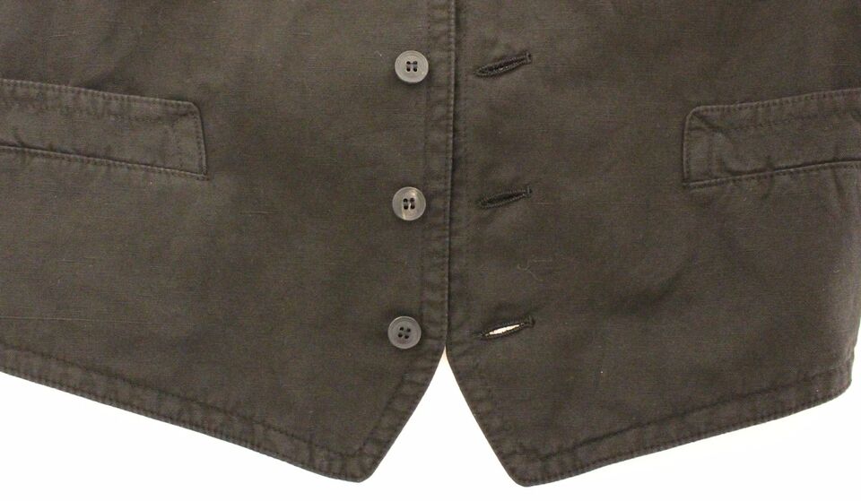Dolce & Gabbana Black Flax Cotton Dress Vest Blazer | Regal Royce