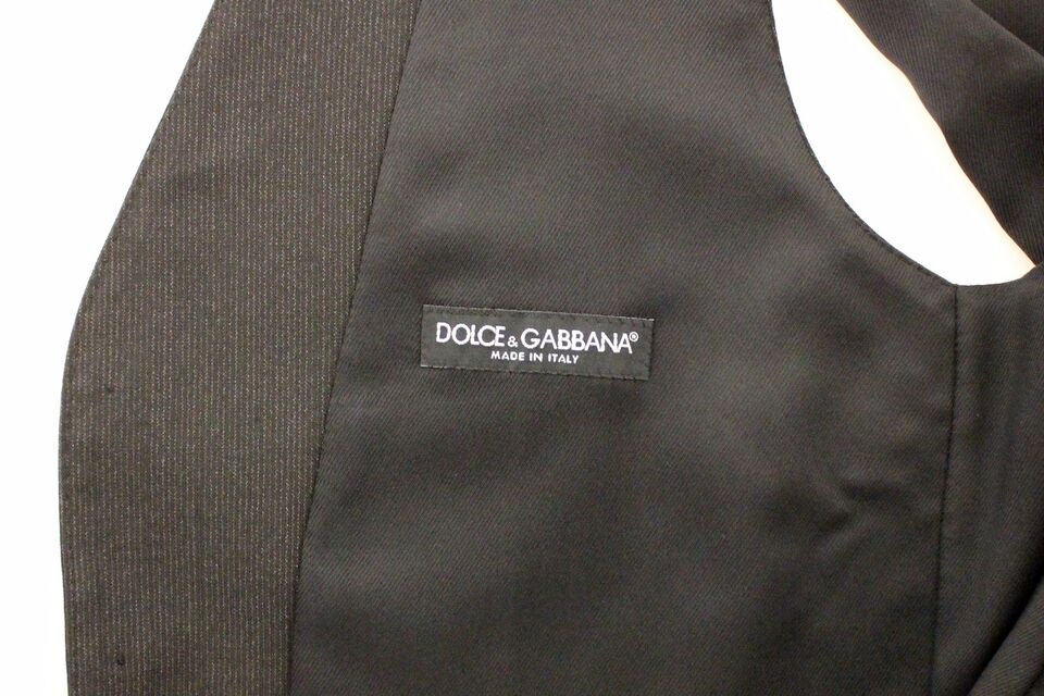 Dolce & Gabbana Gray Wool Stretch Dress Vest Jacket Blazer | Regal Royce