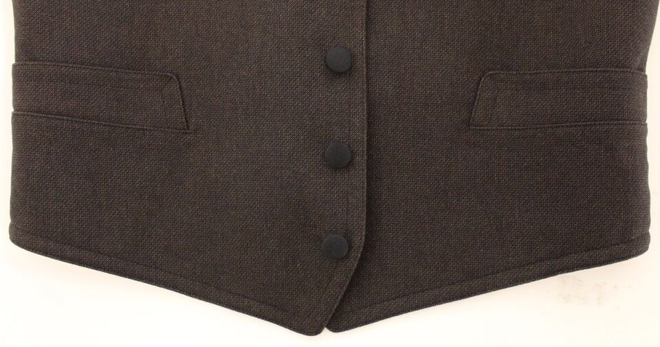 Dolce & Gabbana Brown Cotton Blend Dress Vest Gilet | Regal Royce