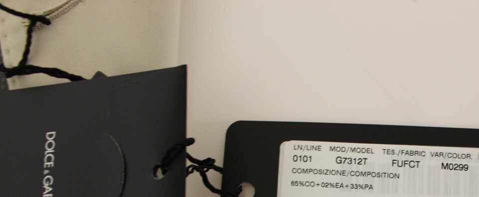 Dolce & Gabbana Beige Cotton Stretch Dress Vest Blazer | Regal Royce