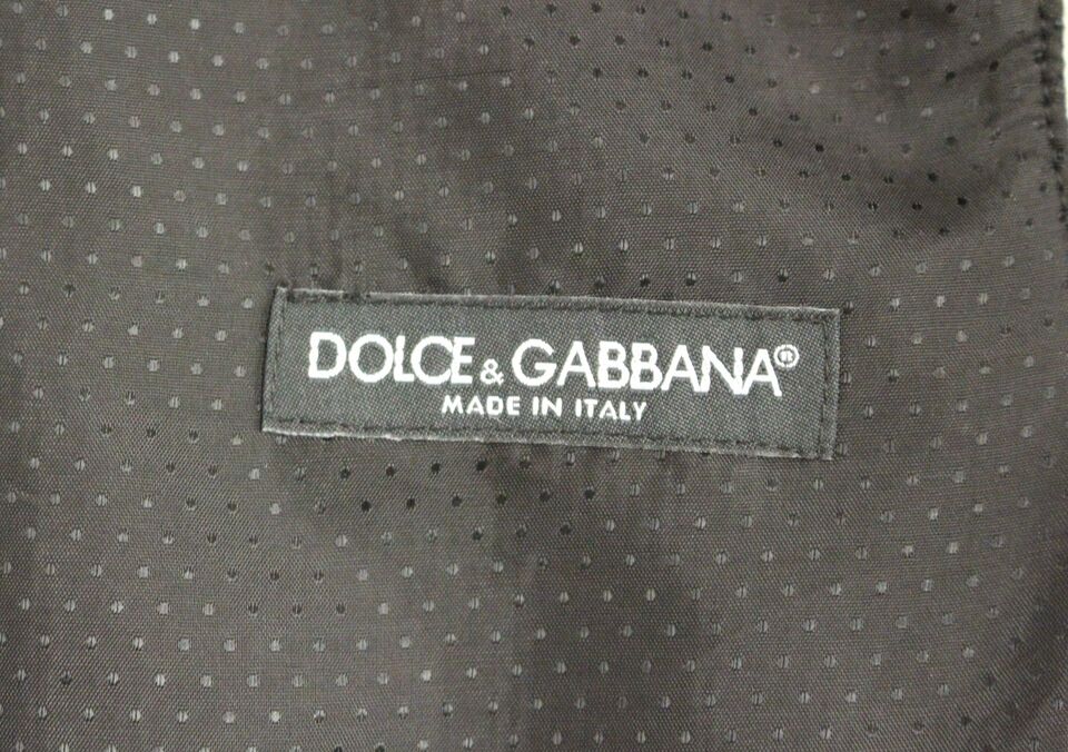 Dolce & Gabbana Gray Wool Blend Logo Vest Gilet Weste | Regal Royce