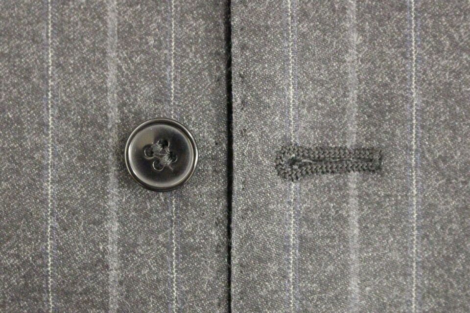 Dolce & Gabbana Gray Striped Wool Logo Vest Gilet Weste | Regal Royce