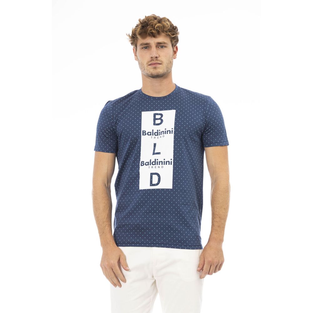 Baldinini Trend Blue Cotton T-Shirt