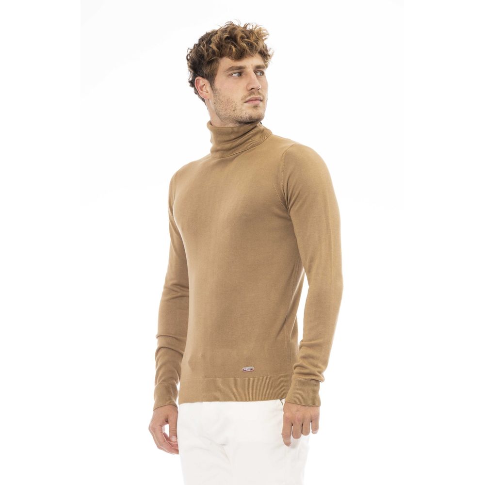 Baldinini Trend Beige Modal Men Sweater | Regal Royce