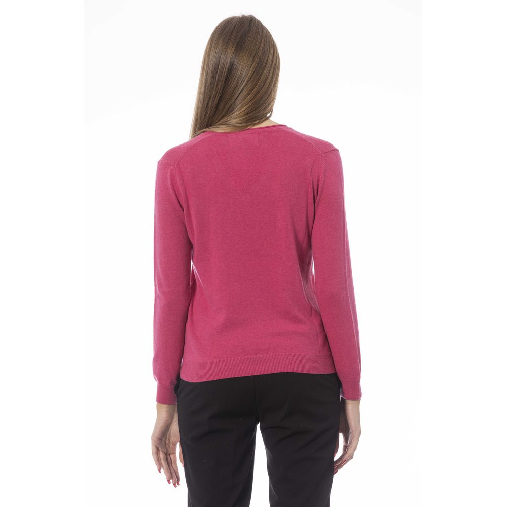 Baldinini Trend Fuchsia Cashmere Women Sweater | Regal Royce