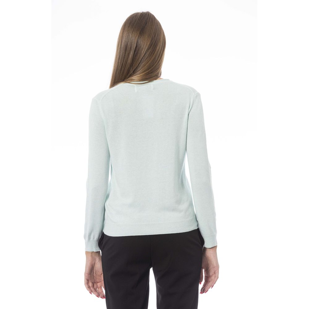 Baldinini Trend Light Blue Cashmere Women Sweater | Regal Royce