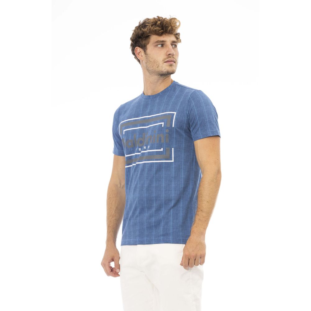Baldinini Trend Blue Cotton Men T-Shirt | Regal Royce