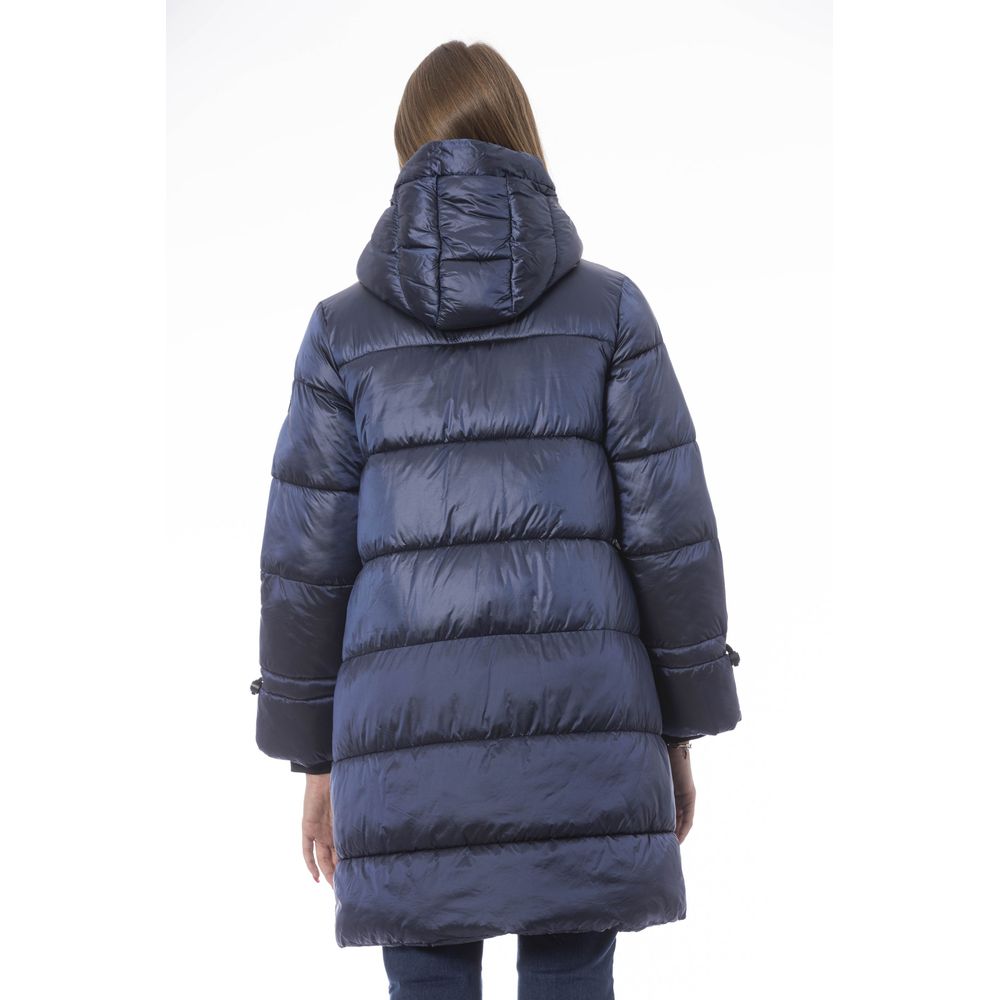 Baldinini Trend Light Blue Nylon Jackets & Coat | Regal Royce