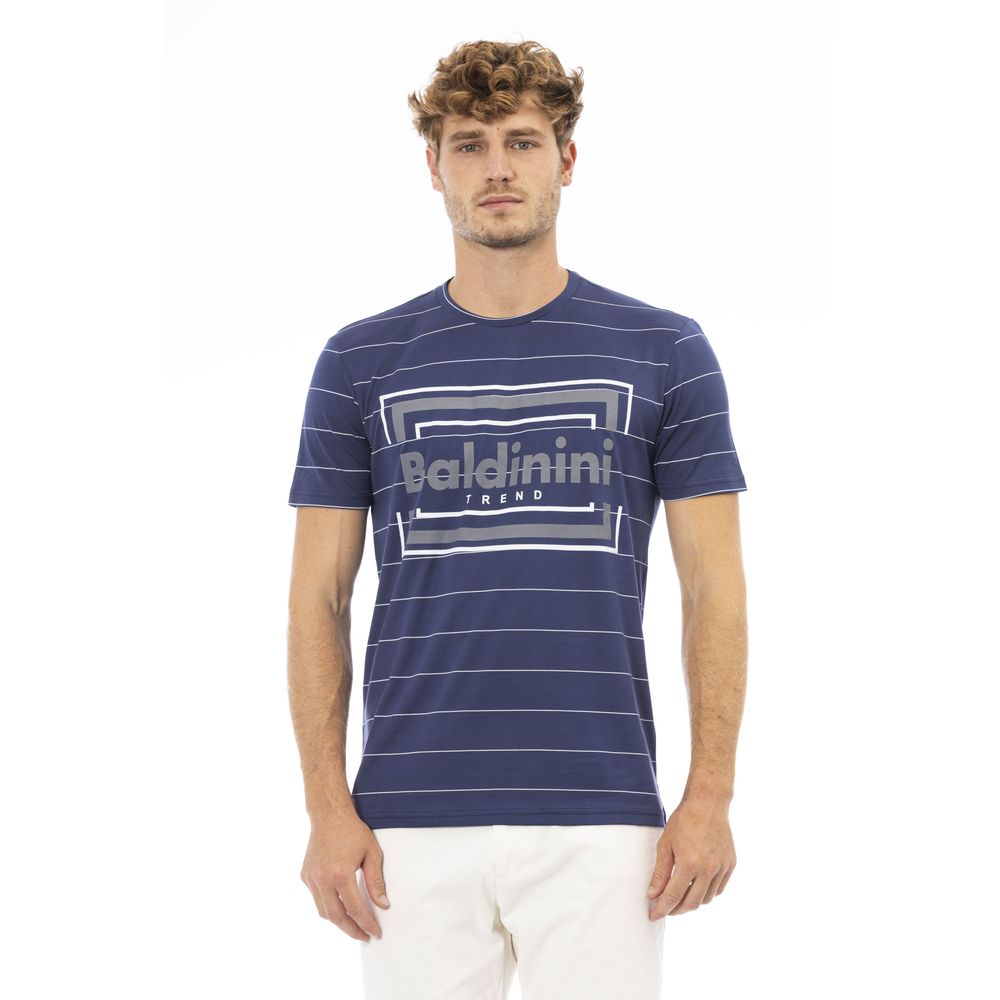 Baldinini Trend Blue Cotton T-Shirt