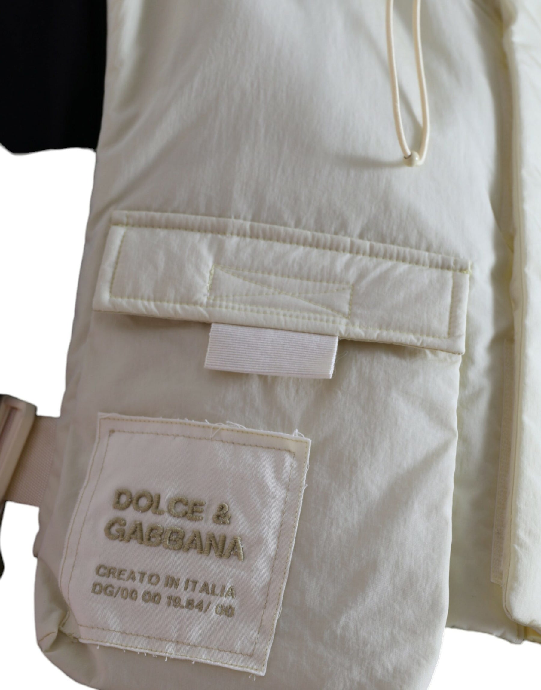 Dolce & Gabbana Yellow Nylon Hooded Sportswear Vest Jacket | Regal Royce