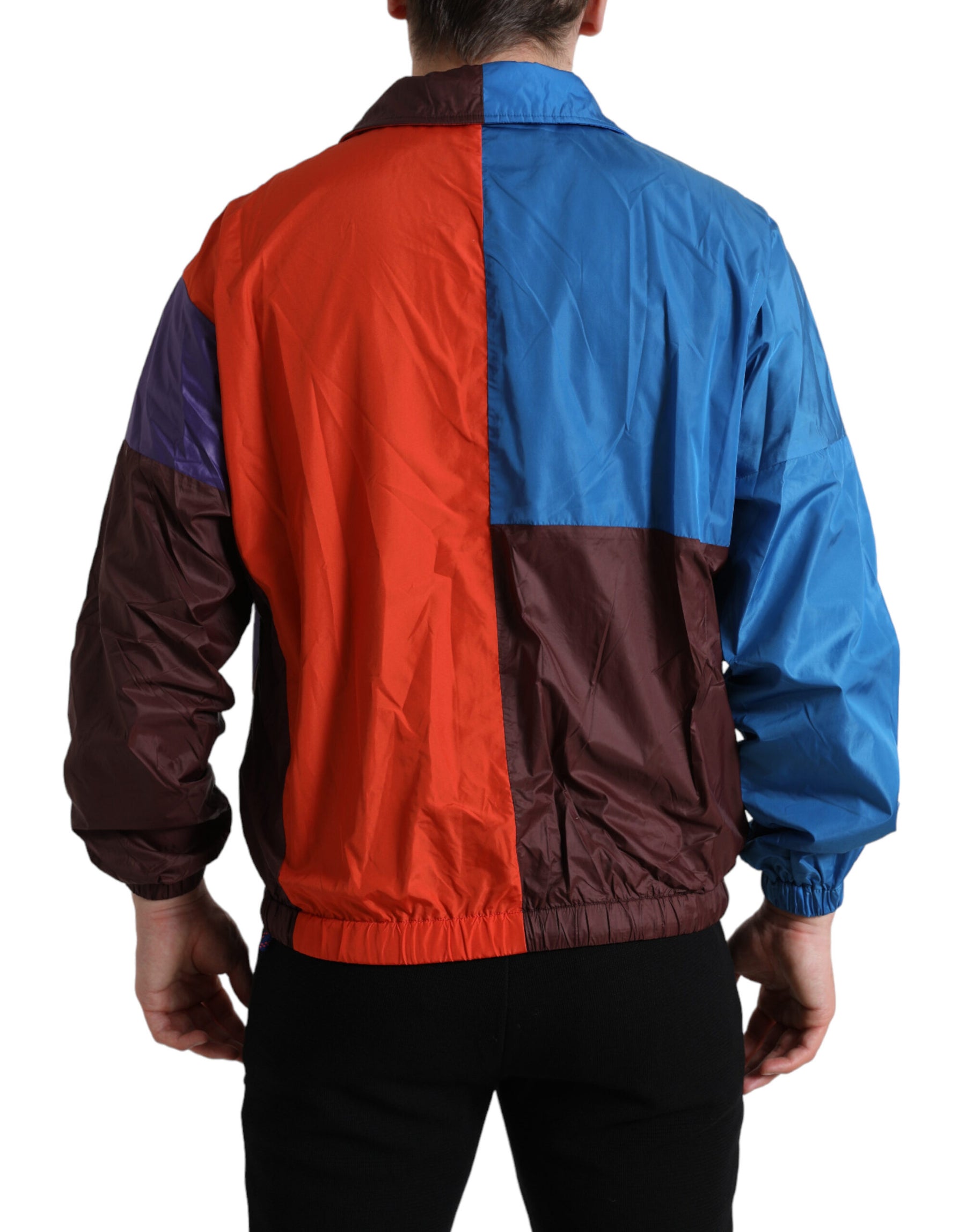 Dolce & Gabbana Multicolor Color Windbreaker Jacket | Regal Royce