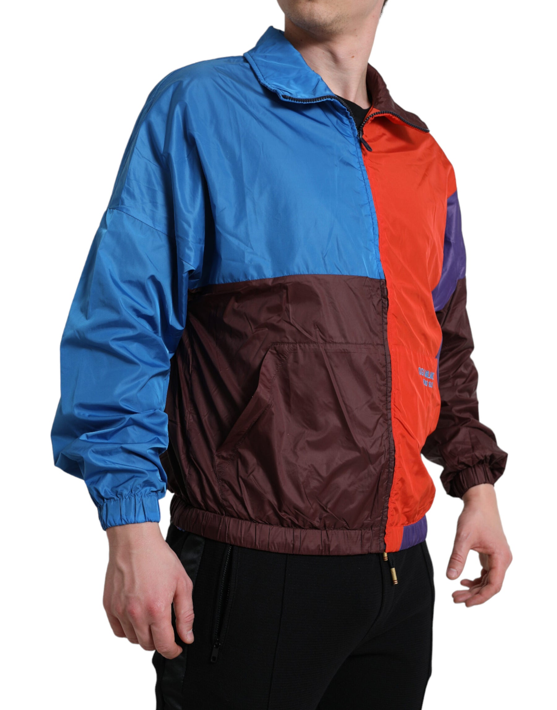 Dolce & Gabbana Multicolor Color Windbreaker Jacket | Regal Royce