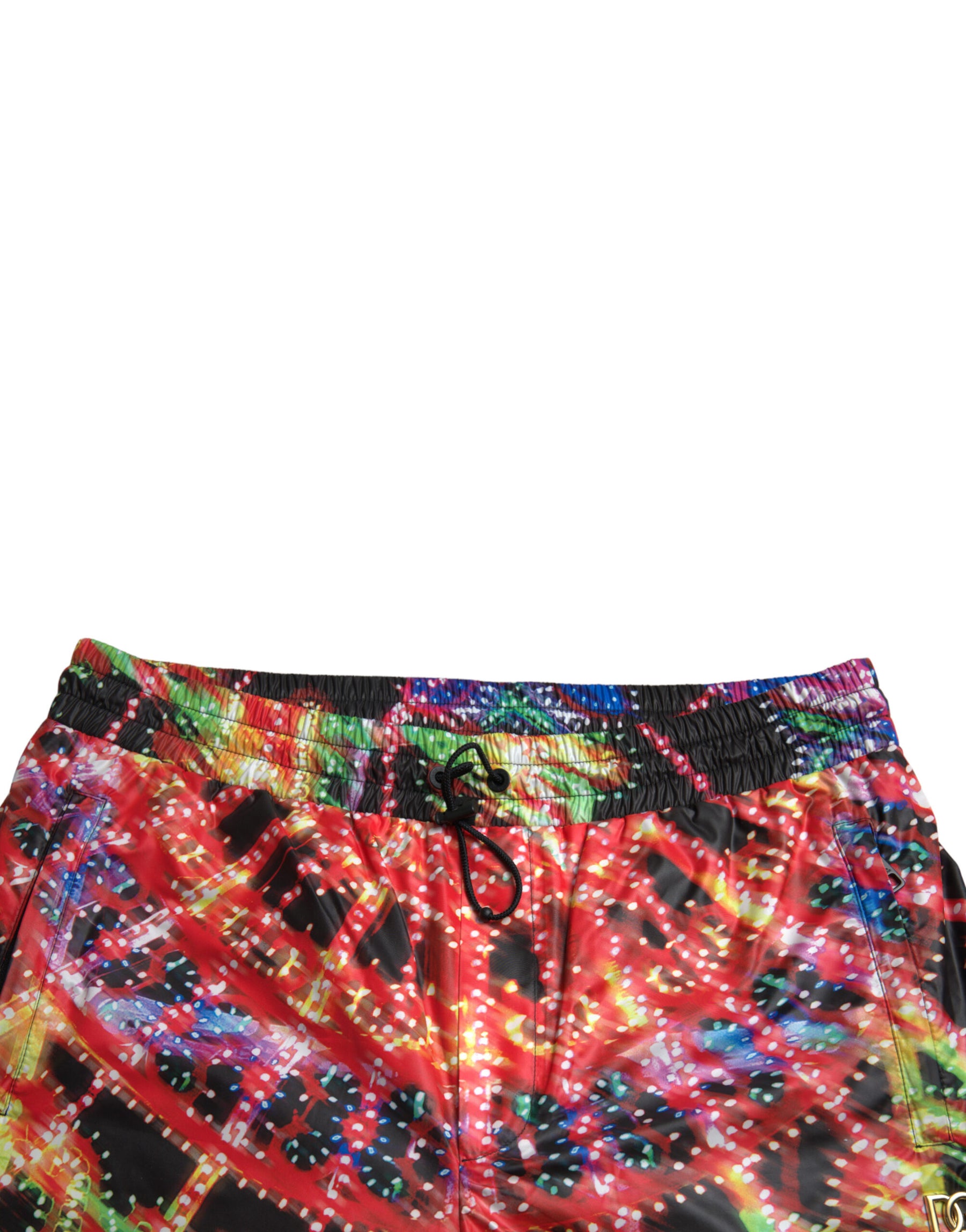 Dolce & Gabbana Multicolor Luminarie Print Men Bermuda Shorts | Regal Royce