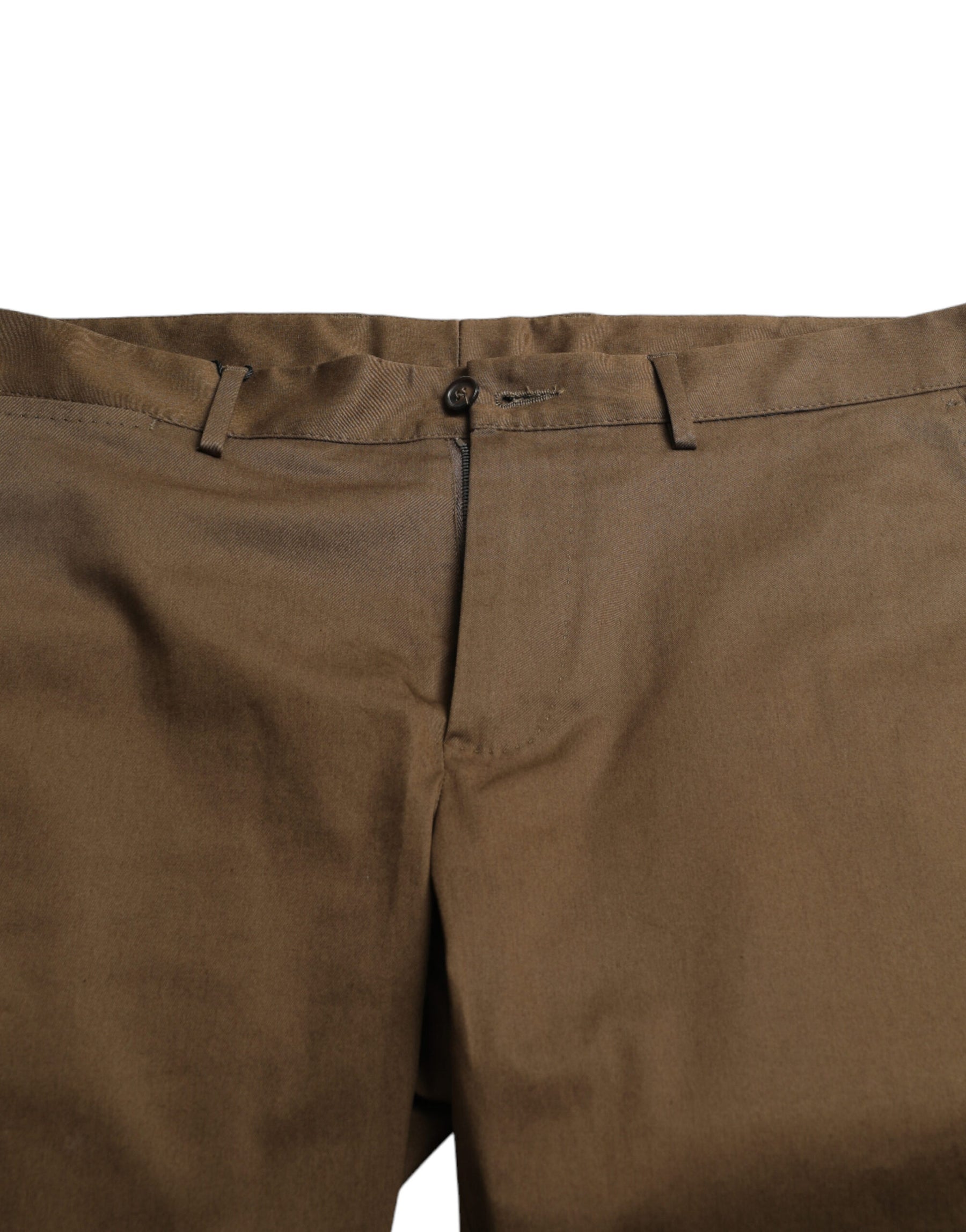 Dolce & Gabbana Brown Cotton Stretch Men Bermuda Shorts | Regal Royce