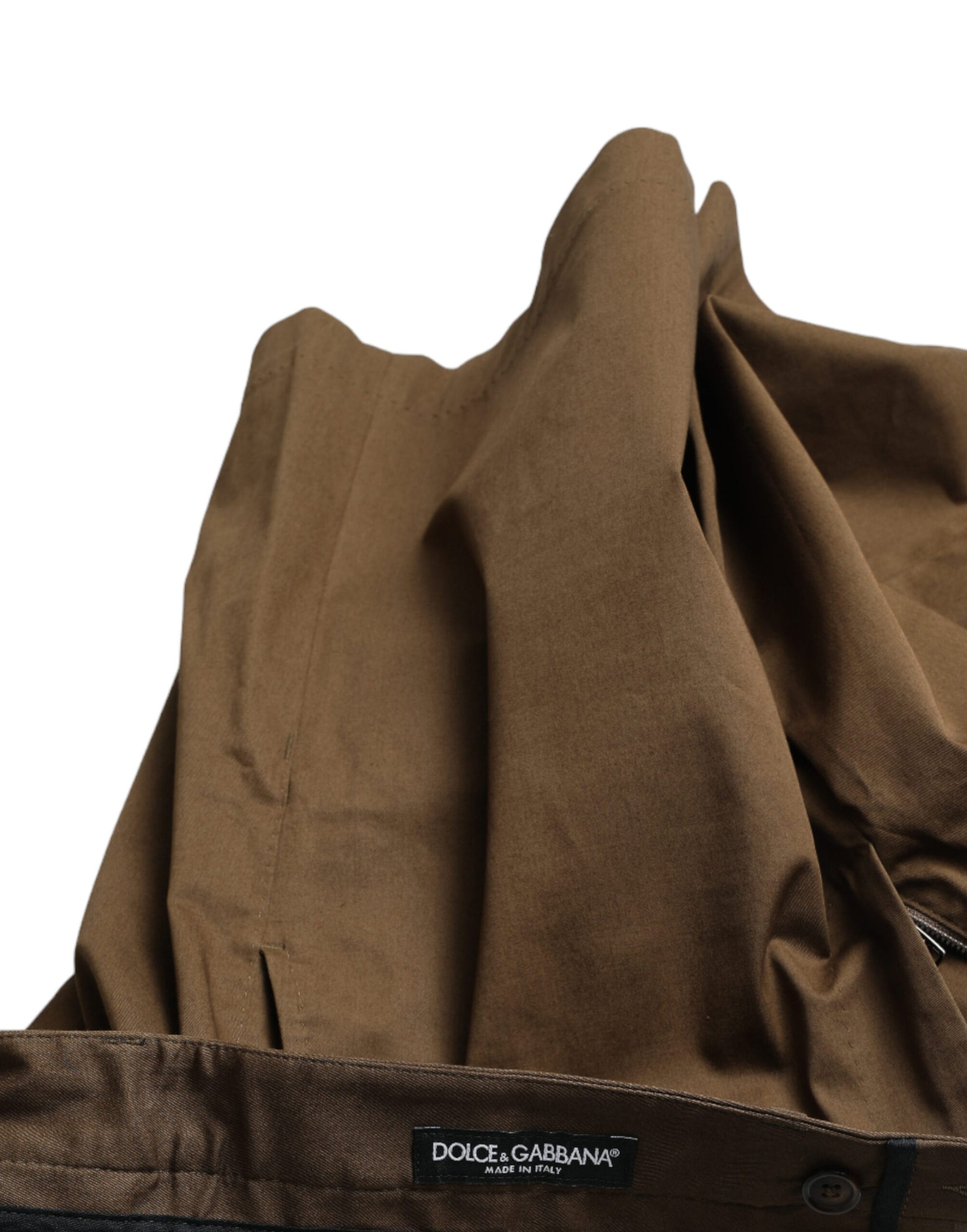 Dolce & Gabbana Brown Cotton Stretch Men Bermuda Shorts | Regal Royce