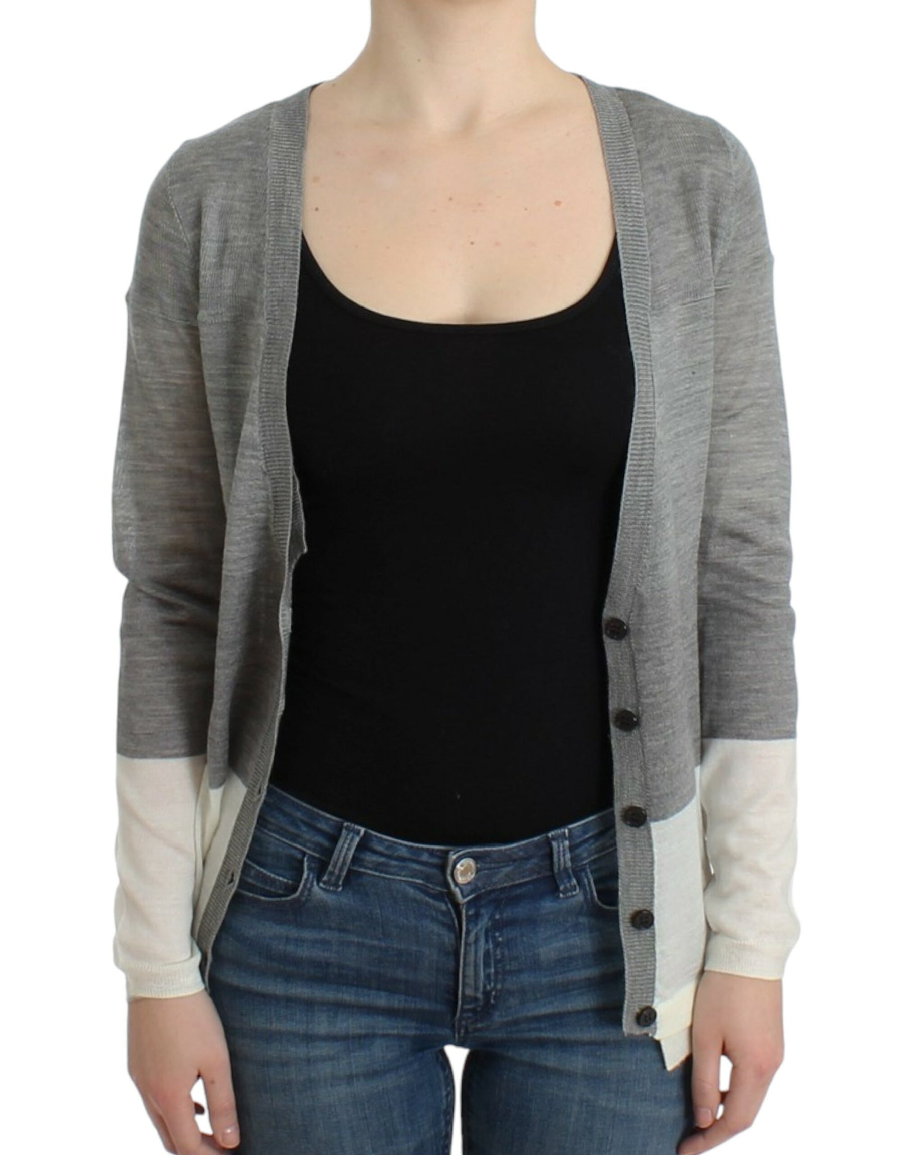 Costume National Gray lightweight cardigan | Regal Royce