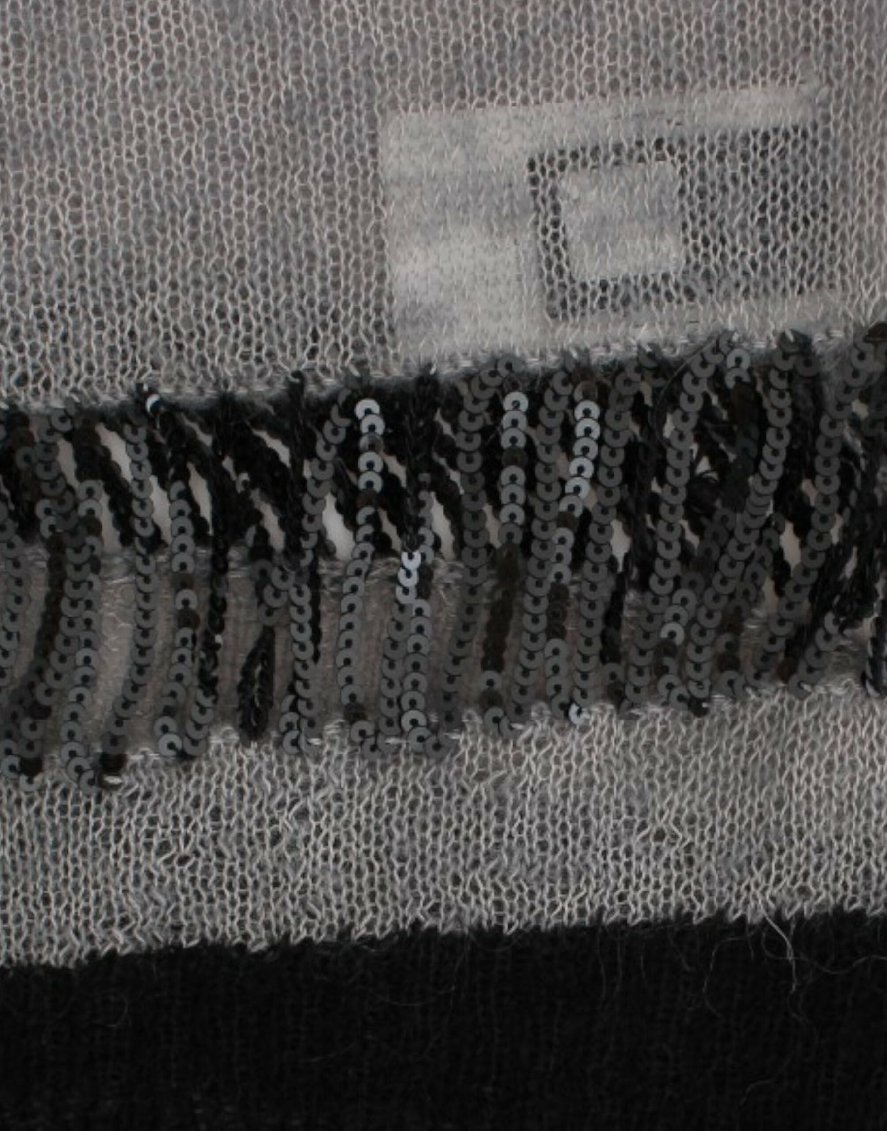 Costume National Gray embellished asymmetric sweater | Regal Royce