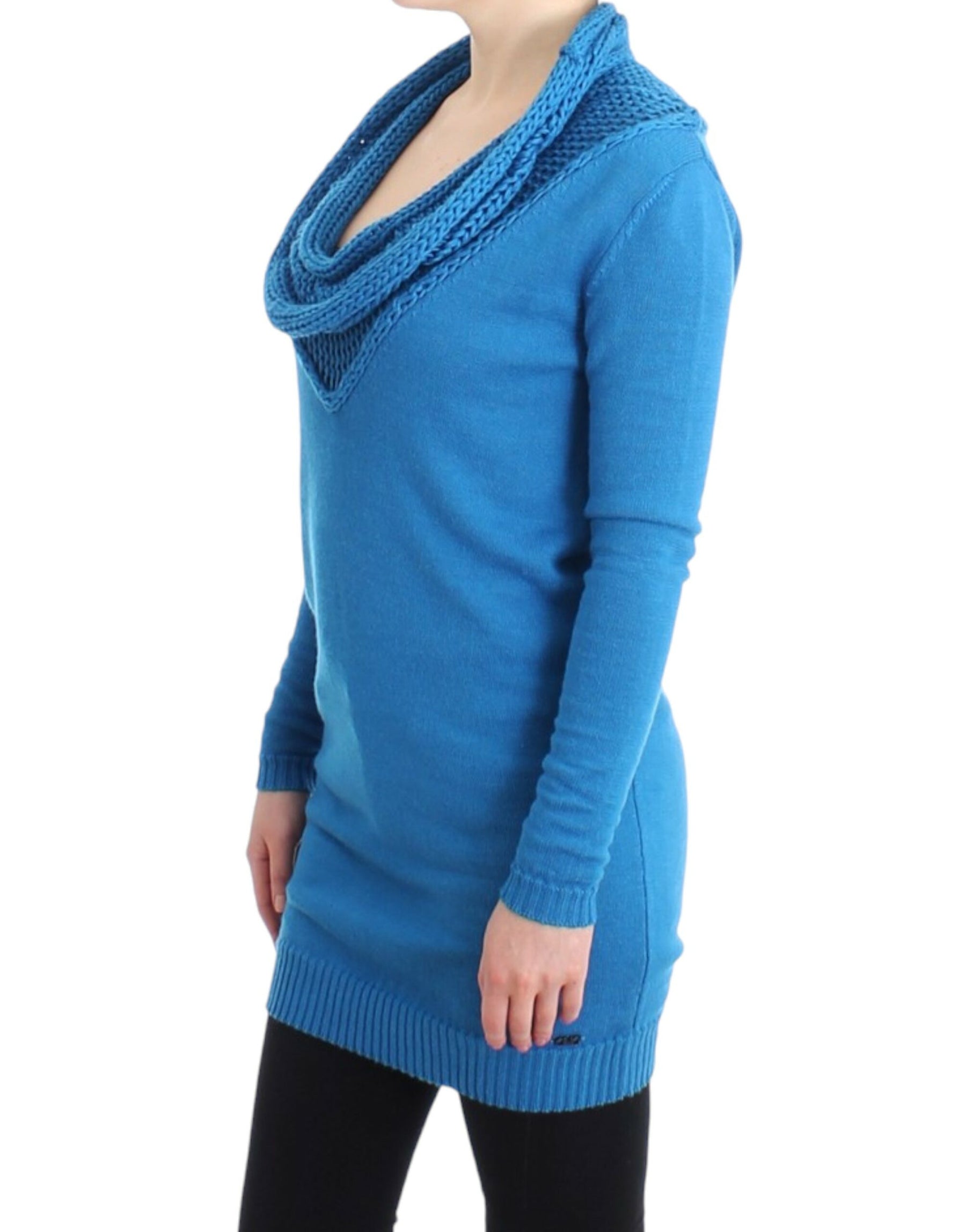 Costume National Blue scoopneck sweater | Regal Royce