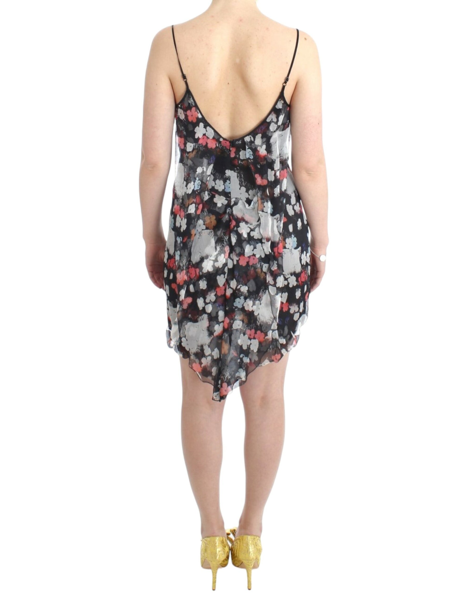 Costume National Floral silk mini dress | Regal Royce
