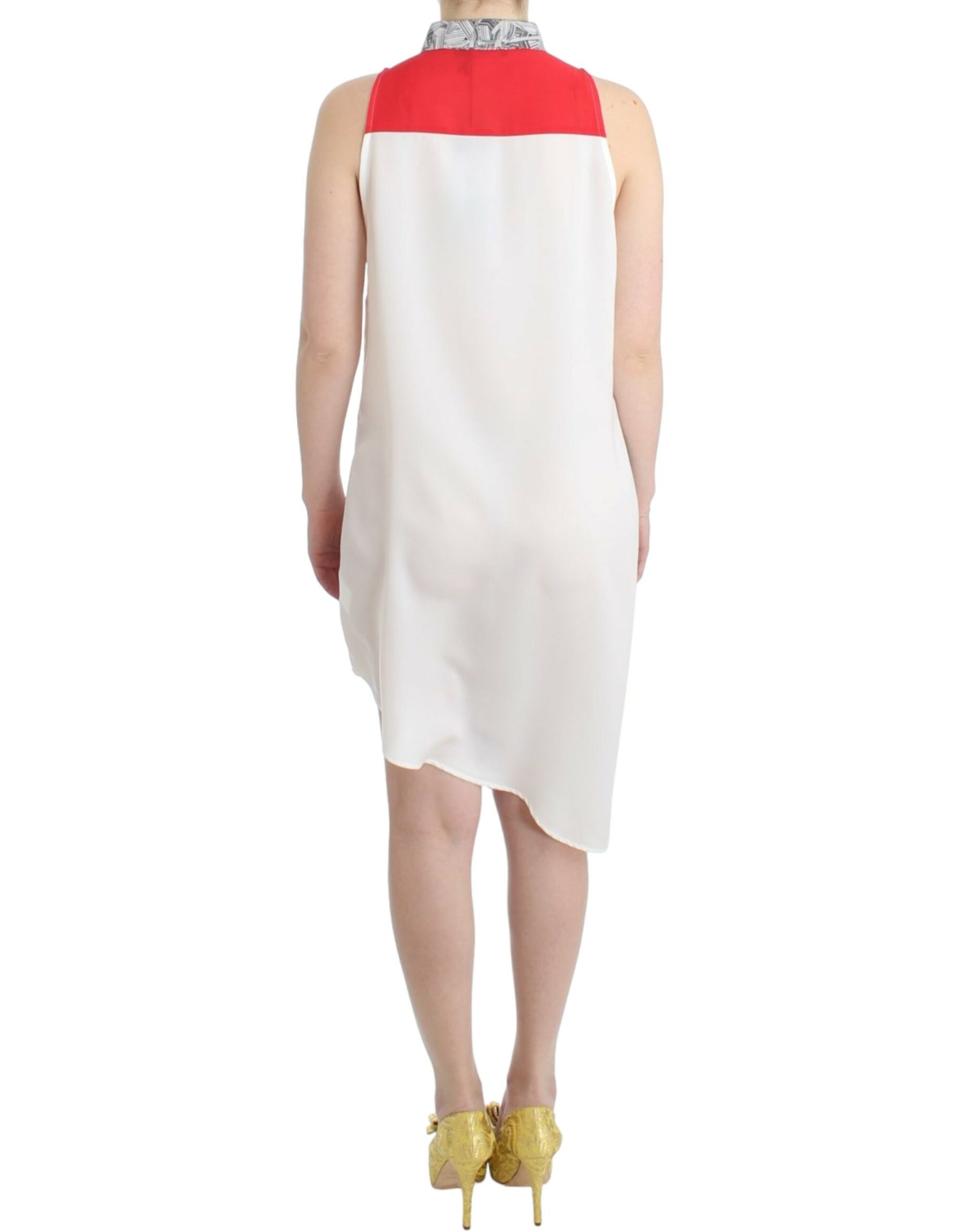 Costume National White shirt assymetric hem dress | Regal Royce