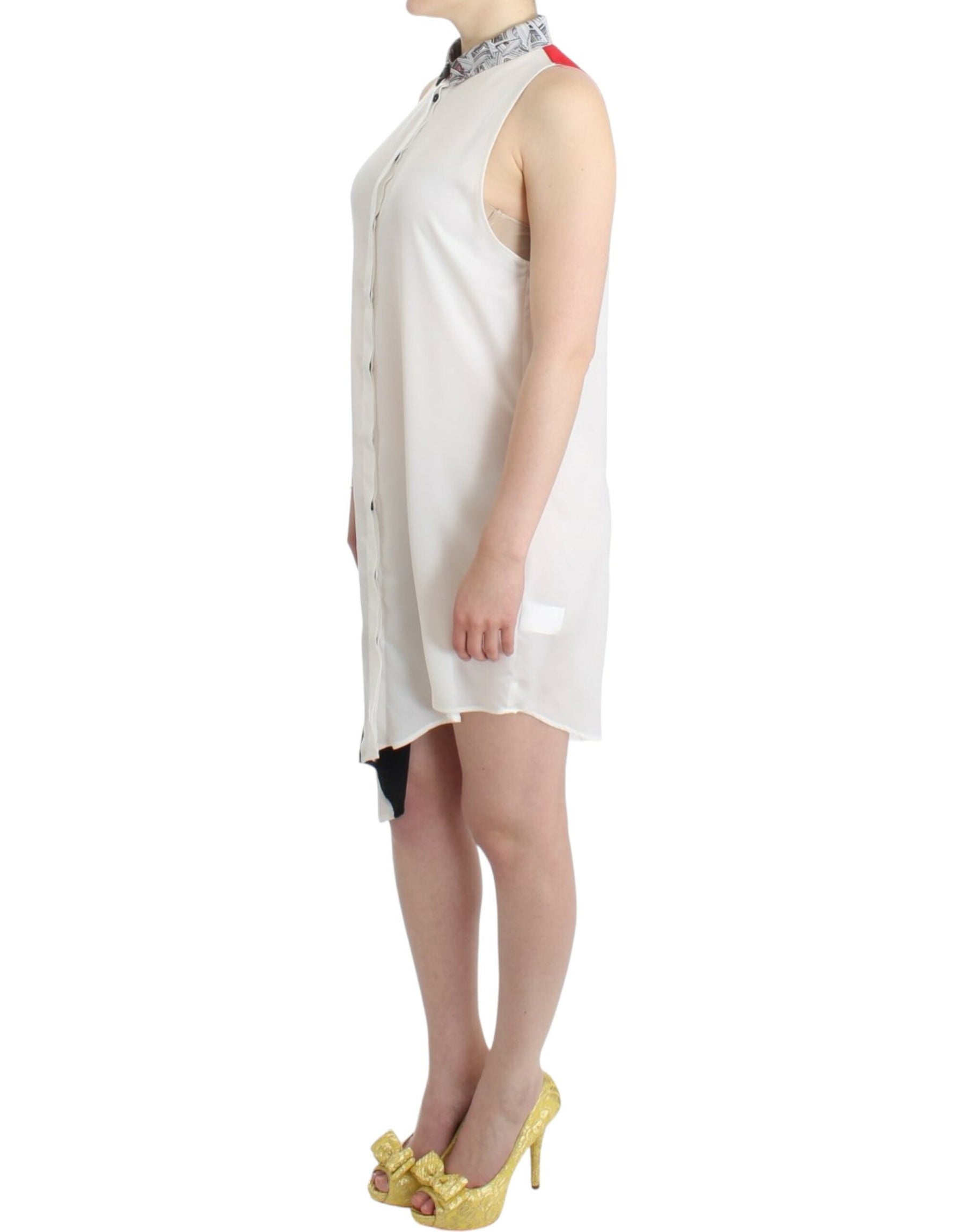 Costume National White shirt assymetric hem dress | Regal Royce