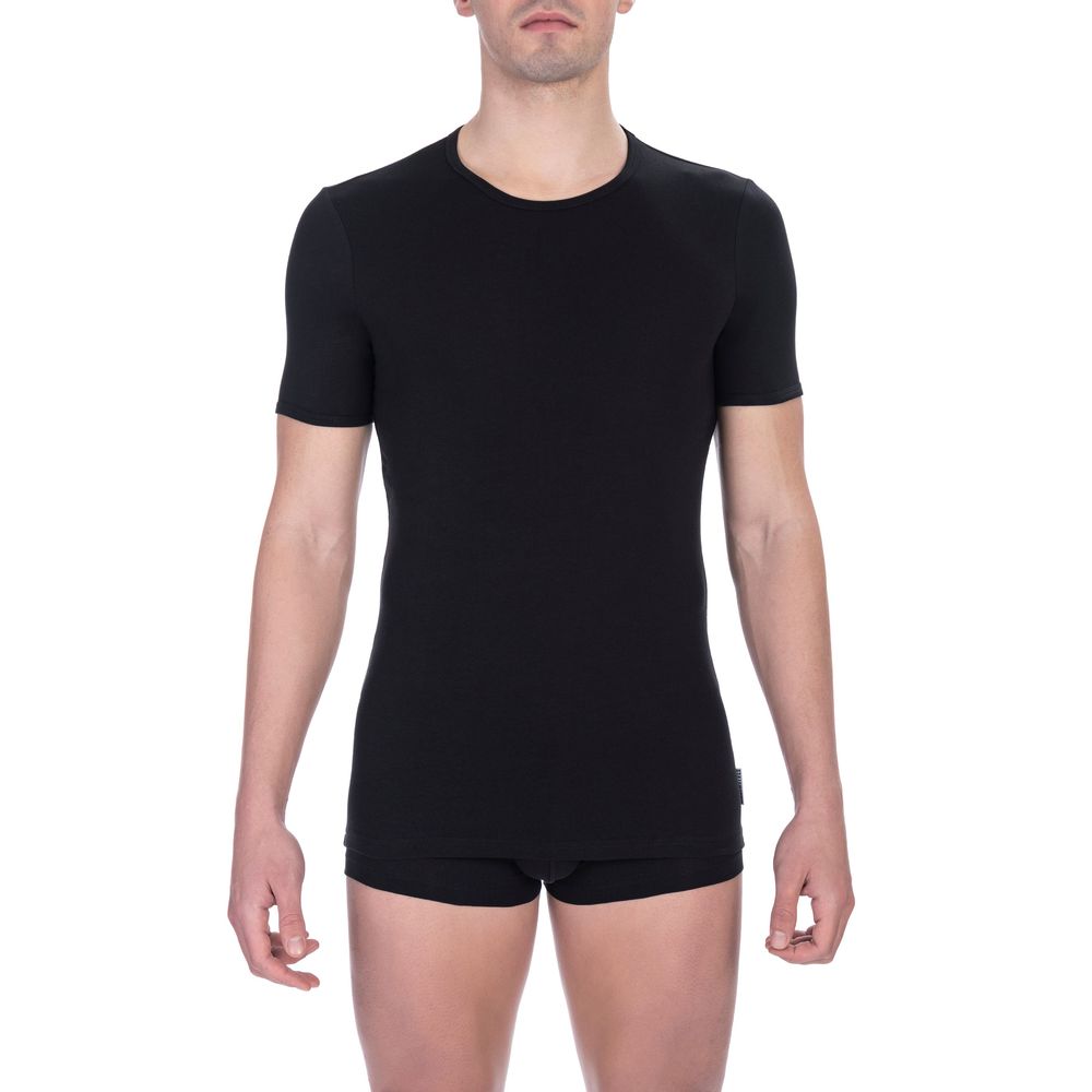 Bikkembergs Black Cotton Men's T-Shirt | Regal Royce