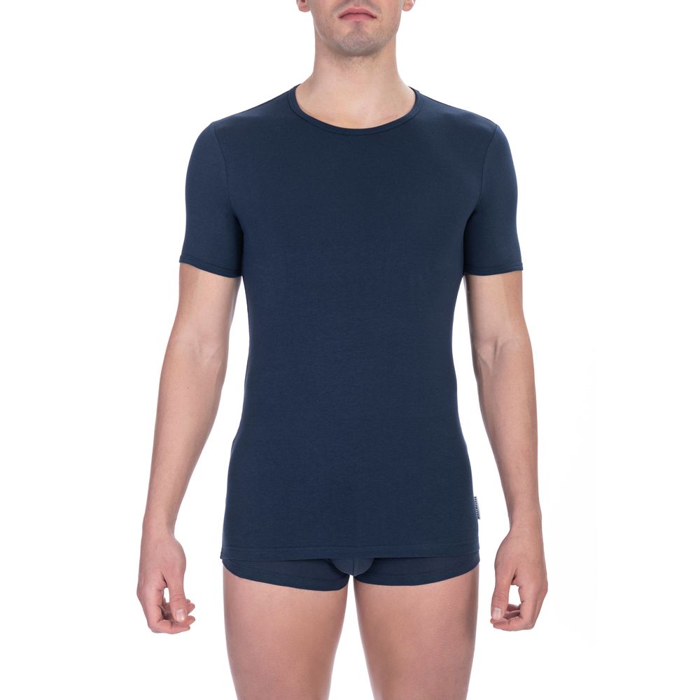 Bikkembergs Blue Cotton Men's T-Shirt | Regal Royce