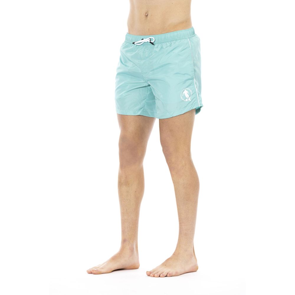 Bikkembergs Light Blue Polyester Men Swimwear | Regal Royce