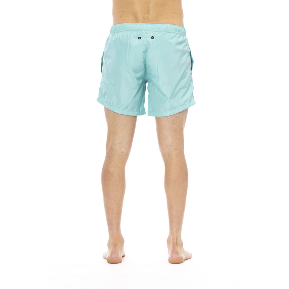 Bikkembergs Light Blue Polyester Men Swimwear | Regal Royce